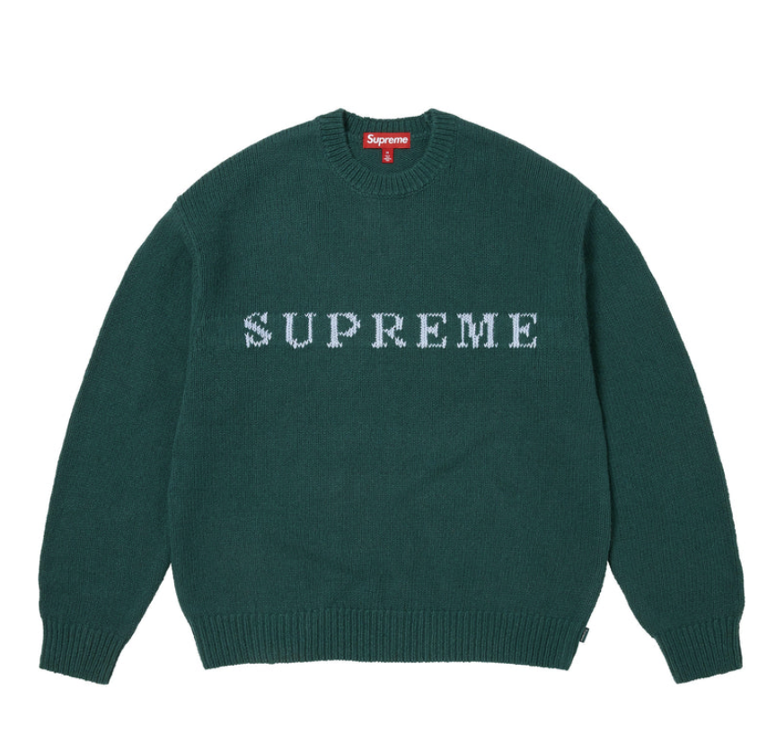 【Supreme】Contrast Logo Sweater