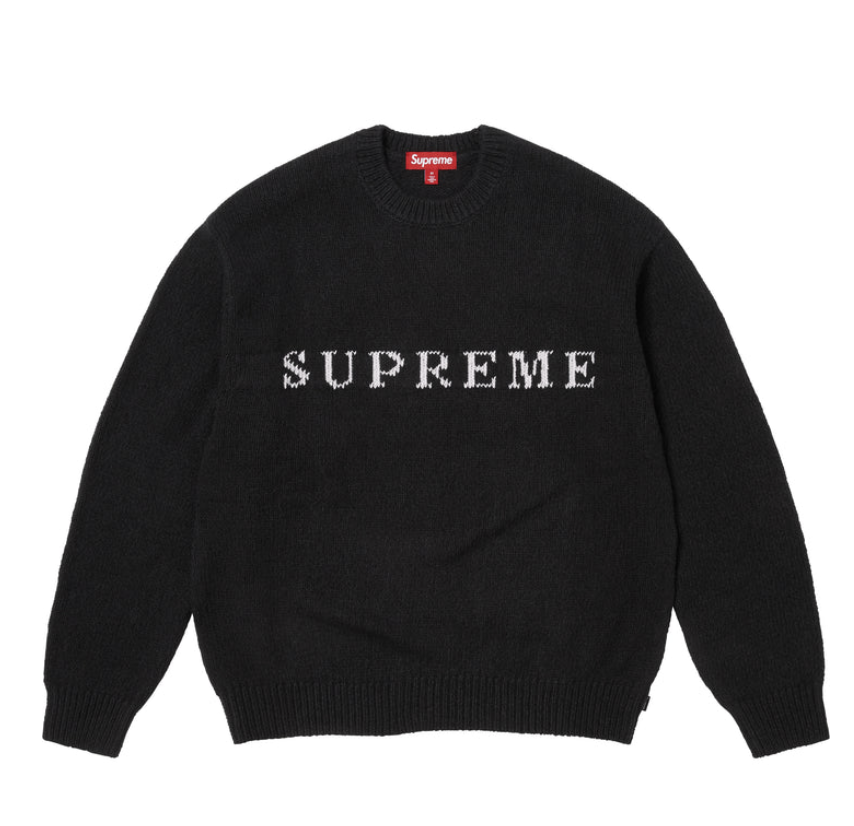 【Supreme】Contrast Logo Sweater