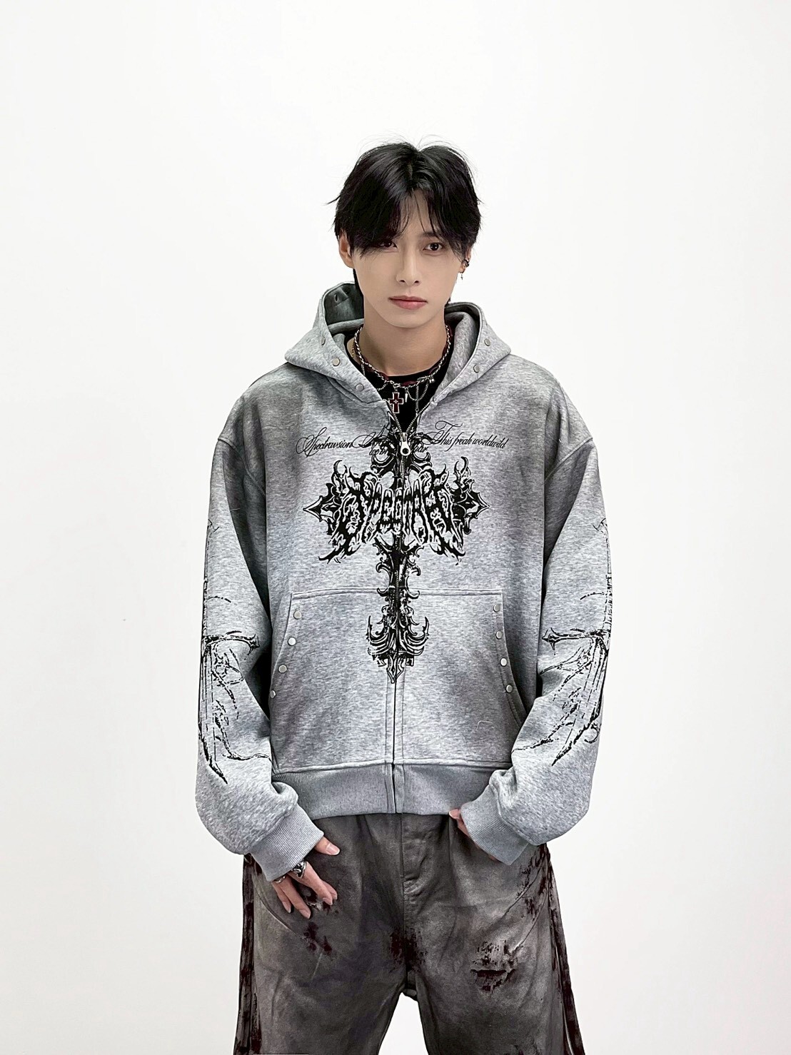 歌德十字連帽外套(男女款)