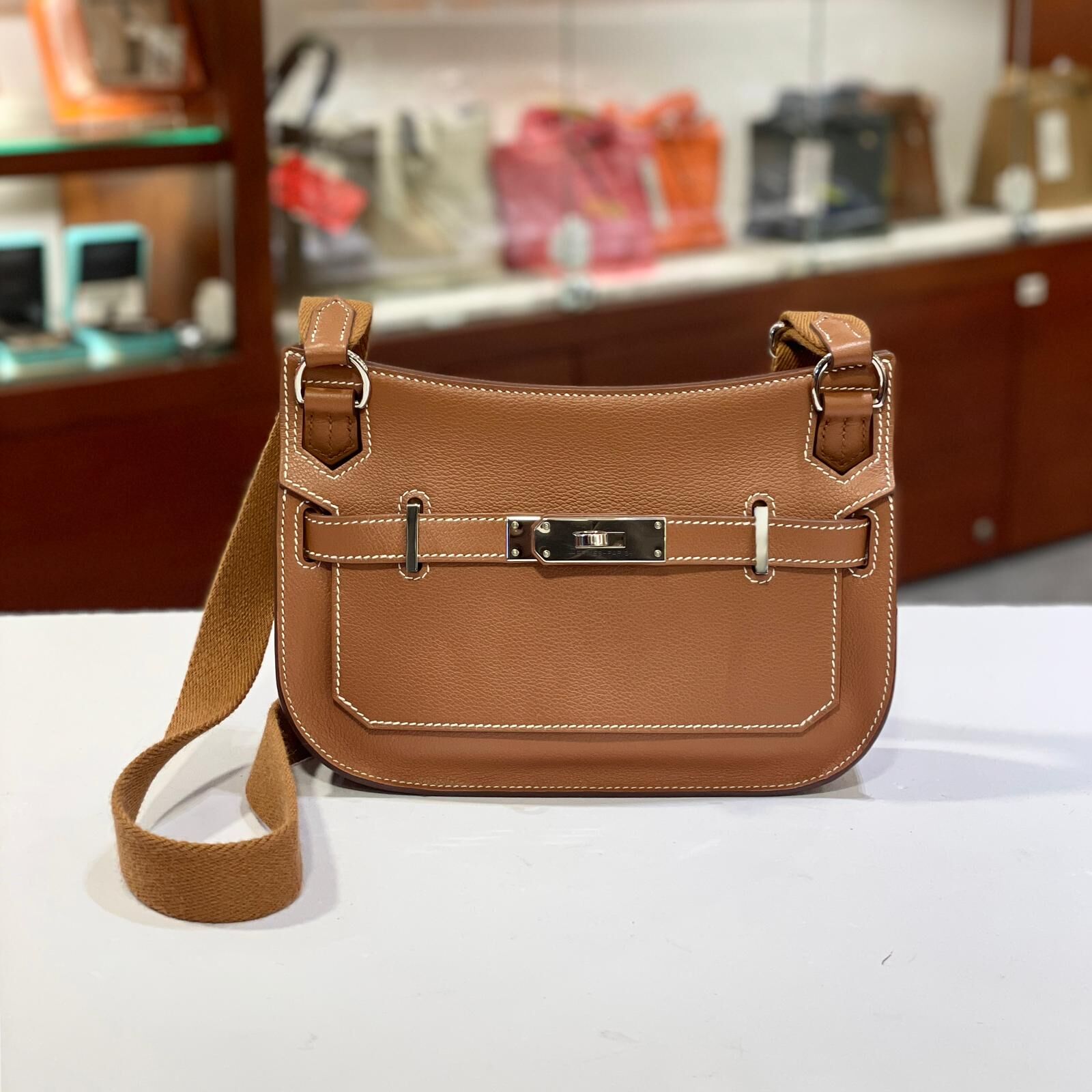 全新JYPSIERE MINI 金棕色銀扣 EVERCOLOR皮W刻 GOLD/PHW #吉普賽迷你包 #兩年免費保養 #BRAND NEW  #香榭站正品