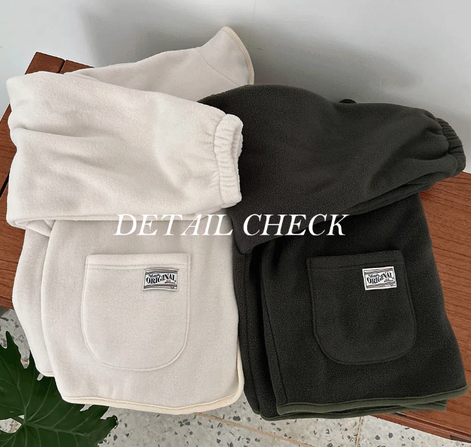 秋冬預訂｜貼布紐扣抓絨外套