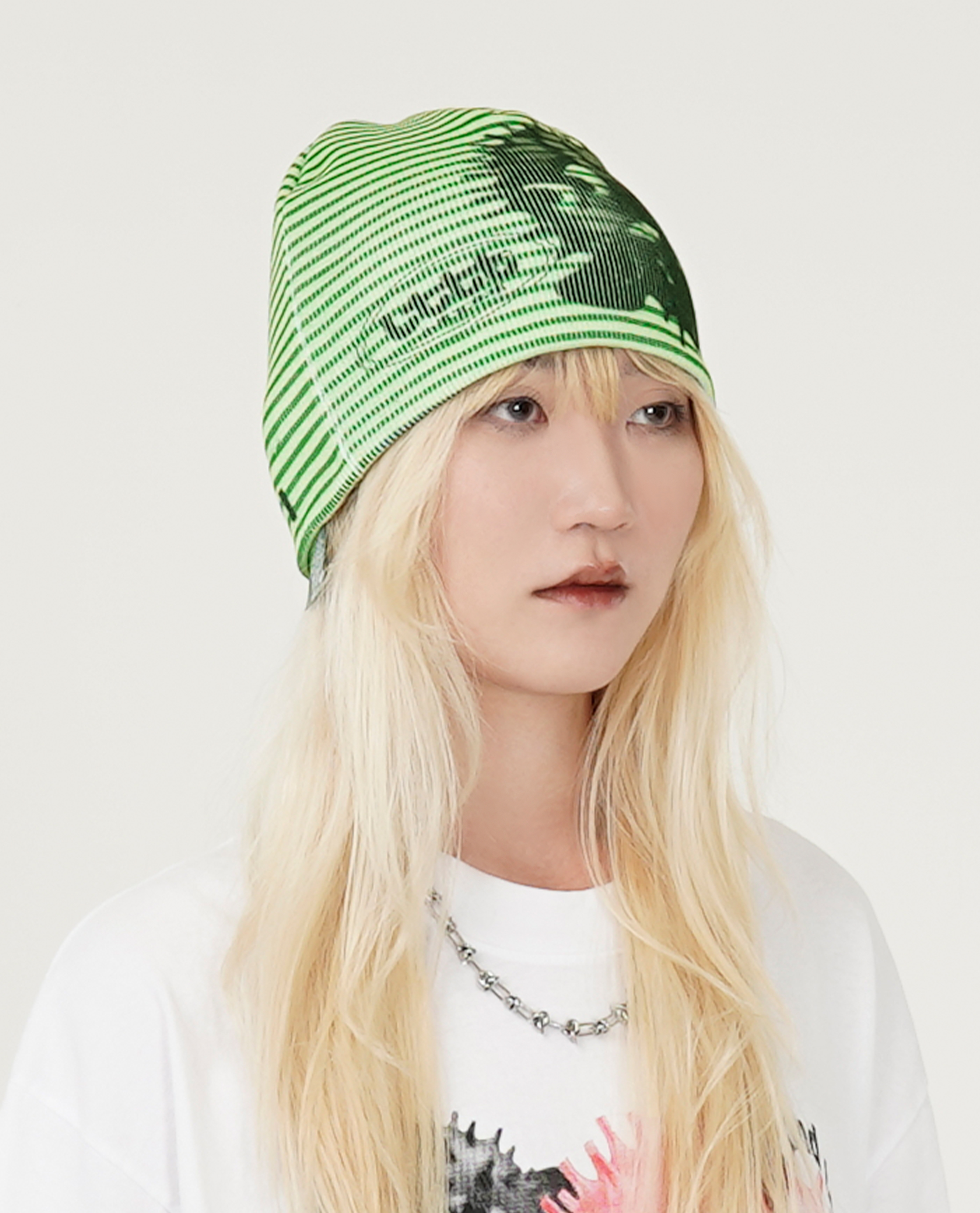 b.Eautiful x LTTT Puffy Fish Beanie (Lime / Red) - Collaboration