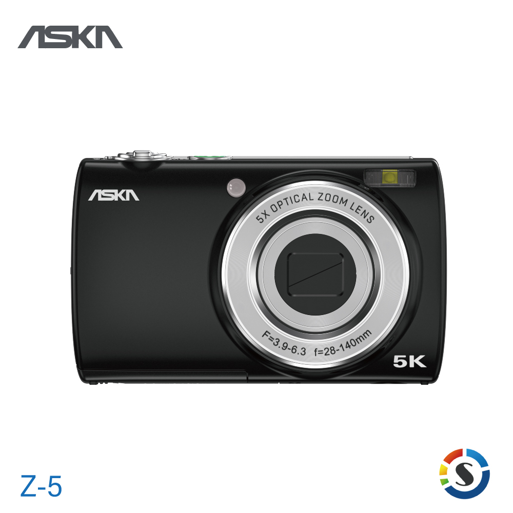 台灣品牌ASKA Z-5 5K數位相機（套組）含NP-40+Micro128G+MiniZ10包