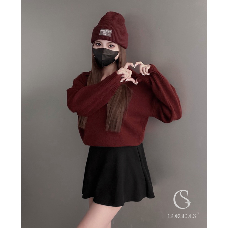 G9781 「VV翻領糯糯毛衣」