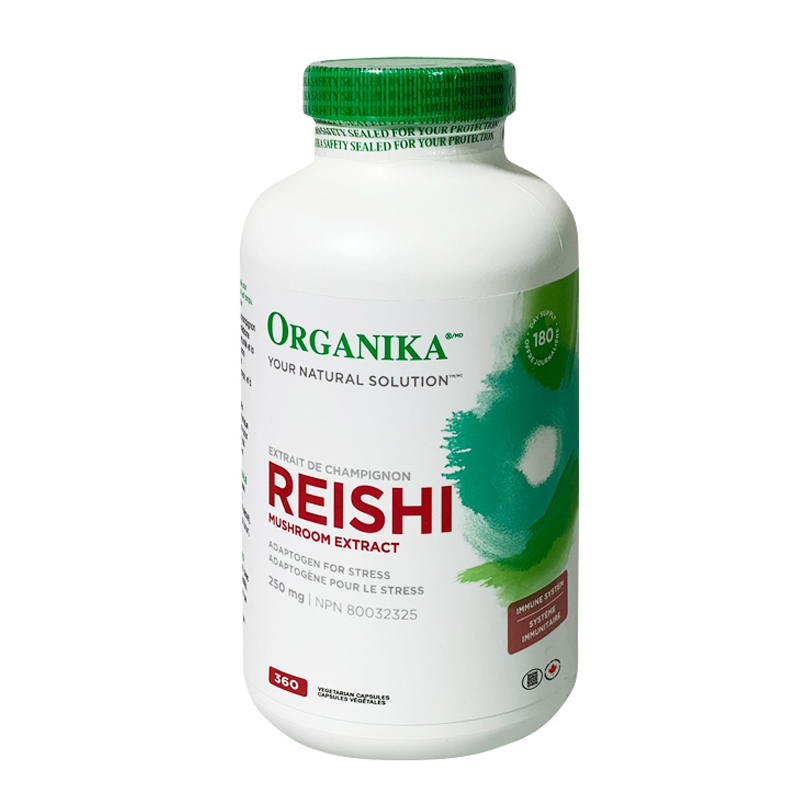 (BID) 【現貨】Organika – 靈芝精華 250毫克 360粒素食膠囊