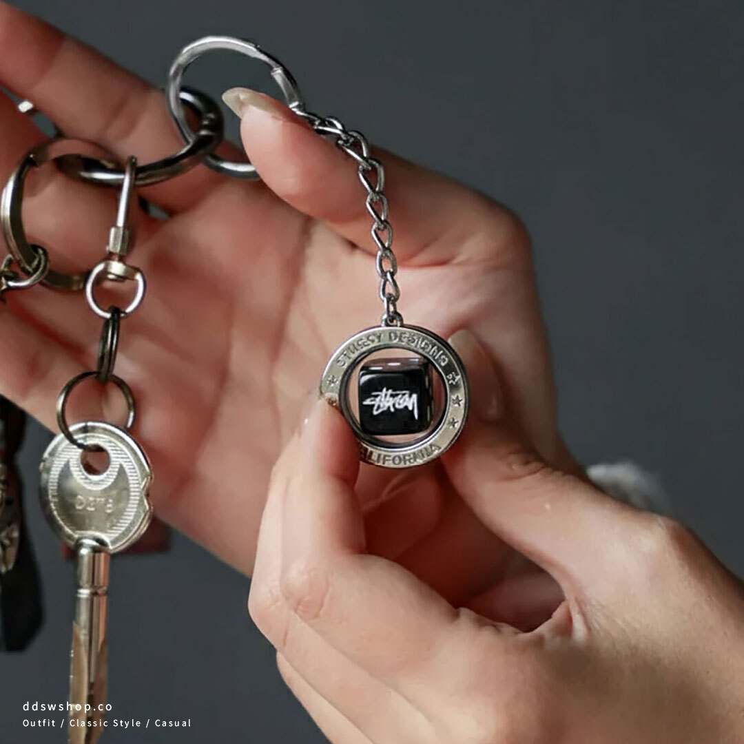 "代購" STUSSY 鑰匙圈 漂浮骰子