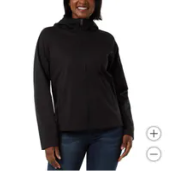 [S] 32 DEGREE BLACK WOMEN'S SOFTSHELL JACKET, 1880045-BLACK (SUZZ145)