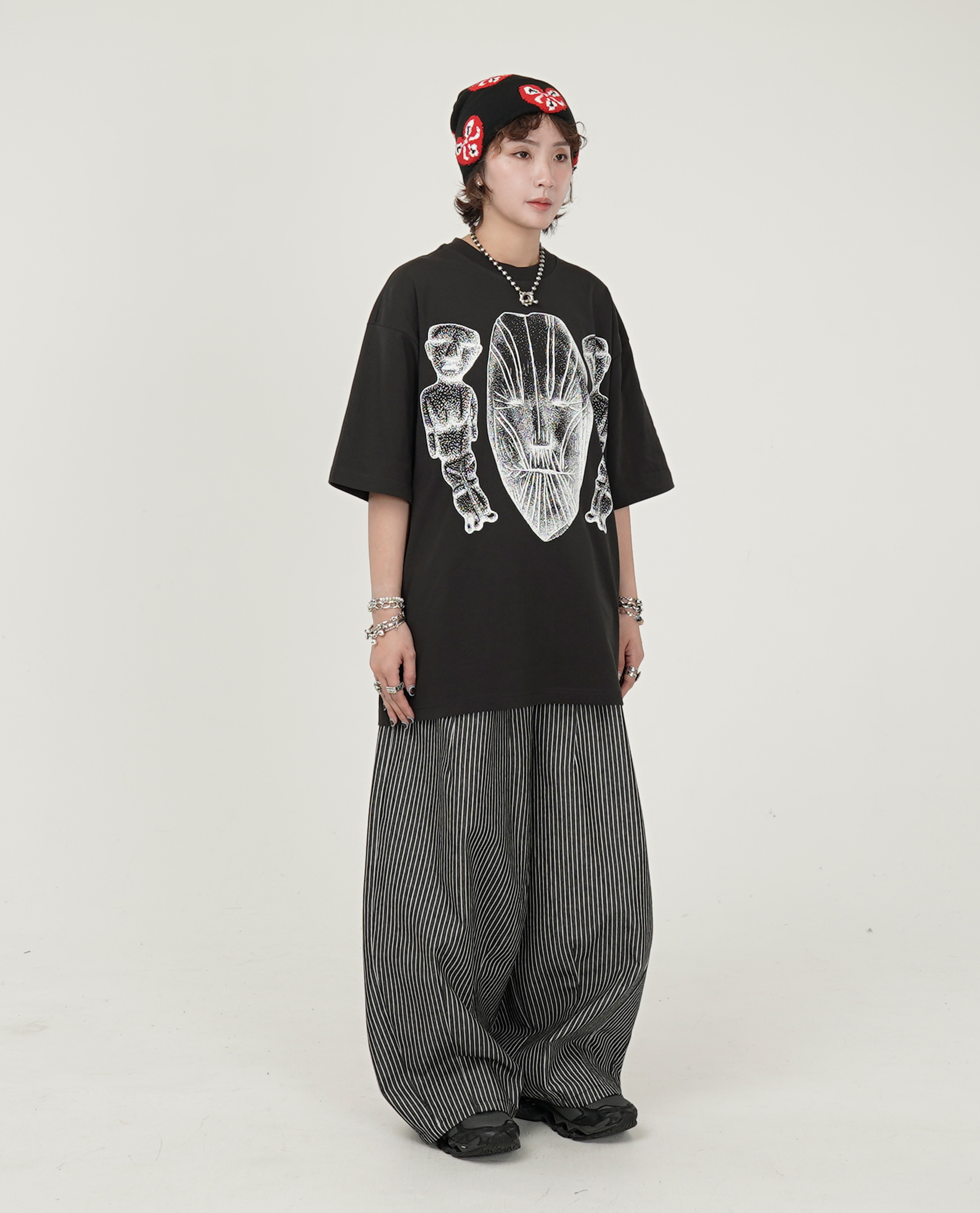 The Trilogy Tapes TTT FACE FIGURES HANDS T-SHIRT - 25FW