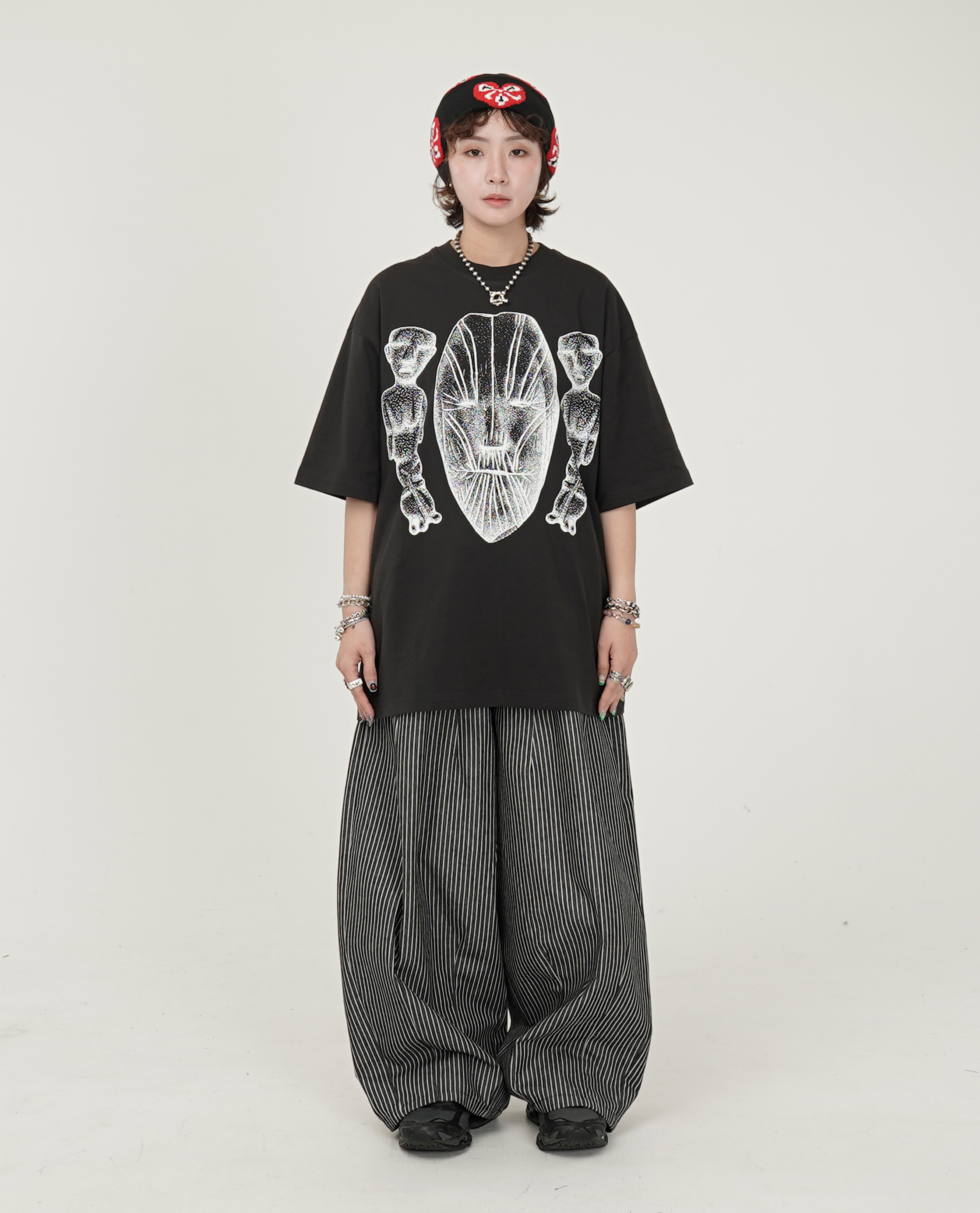 The Trilogy Tapes TTT FACE FIGURES HANDS T-SHIRT - 25FW