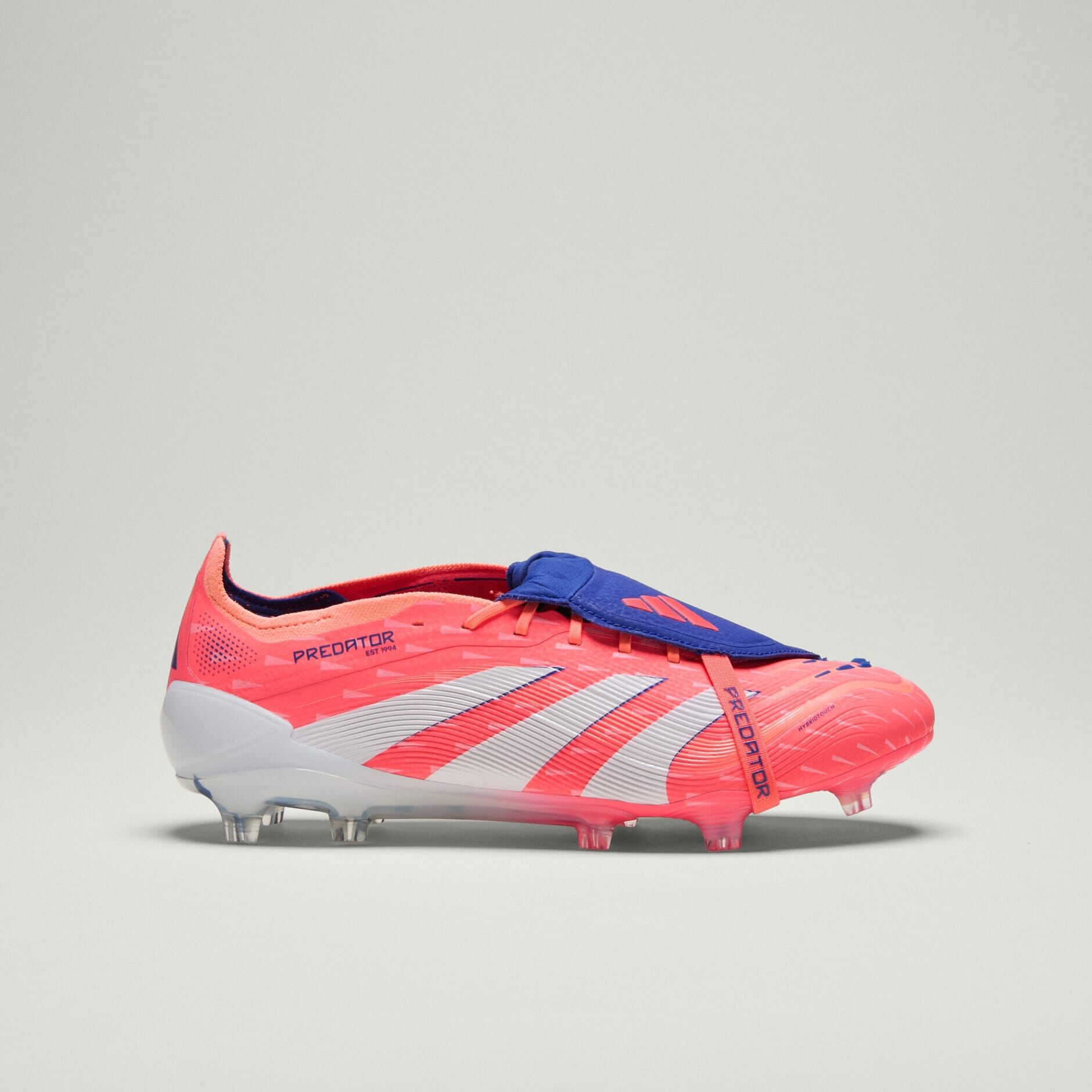 Adidas Predator Elite Fold-Over Tongue FG  仿草/草地足球鞋 珊瑚白色