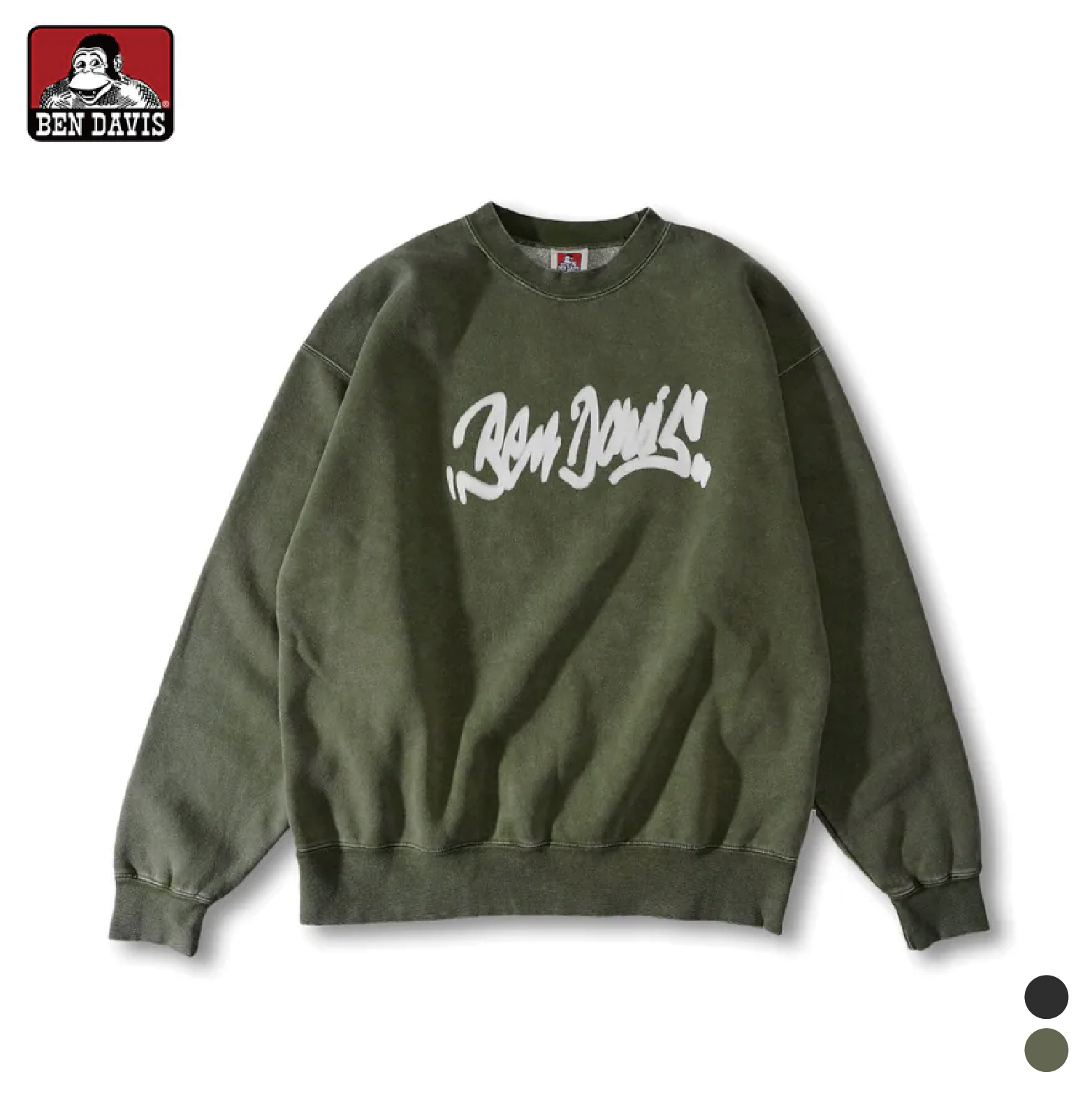 【 BEN DAVIS | 廣告刊版水洗刷毛大學TEE - 2色 】