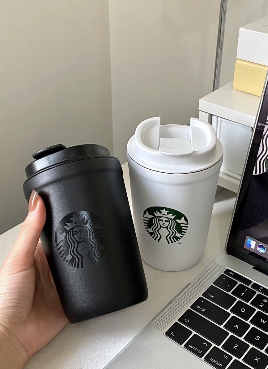 STARBUCKS 星巴克 黑白 隨行杯 355ML