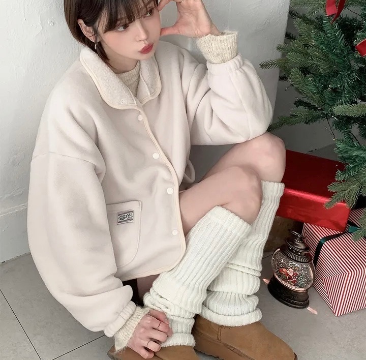 【優惠預訂】韓國抓絨口袋外套（3色）