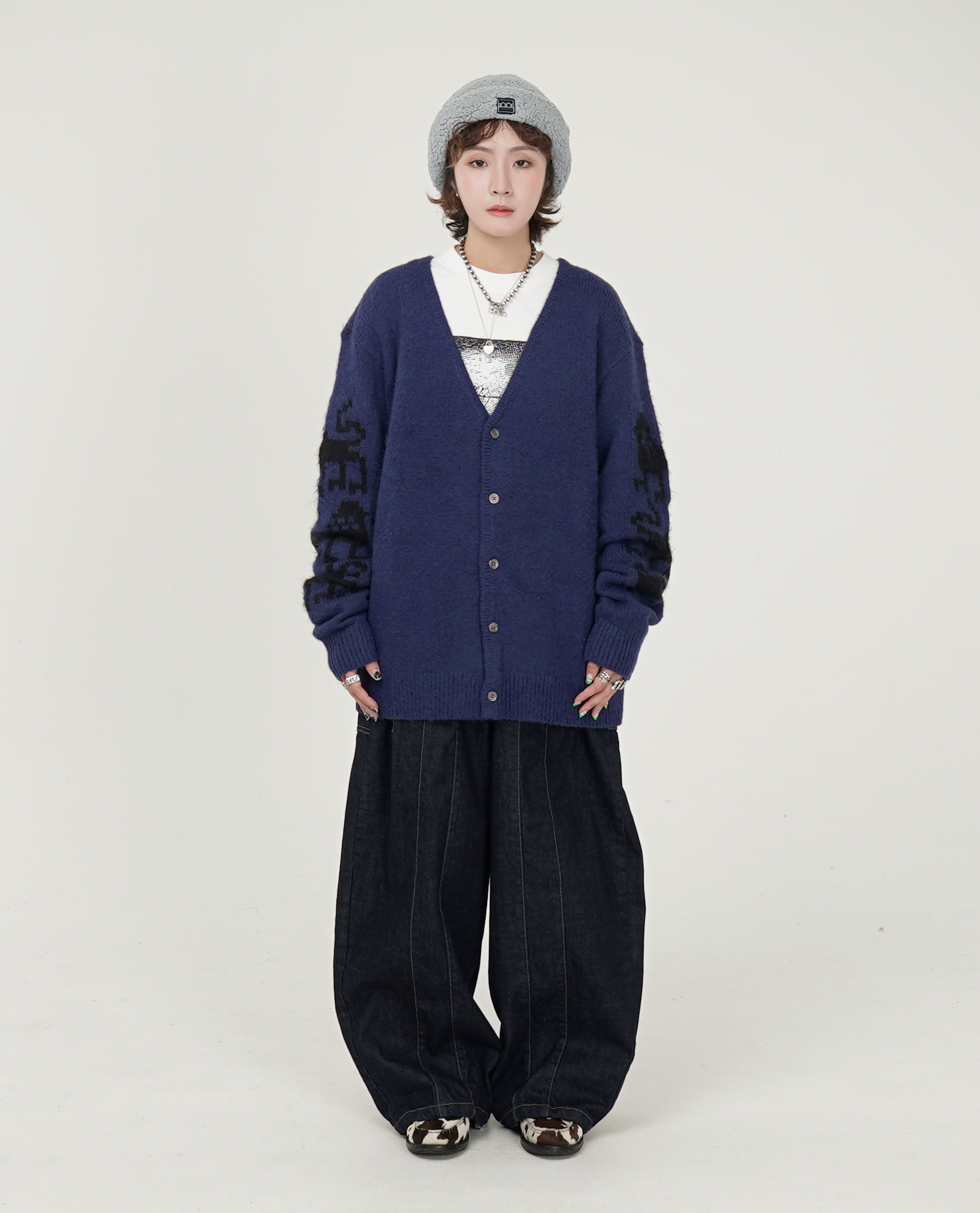 The Trilogy Tapes TTT LIONS CARDIGAN - 25FW