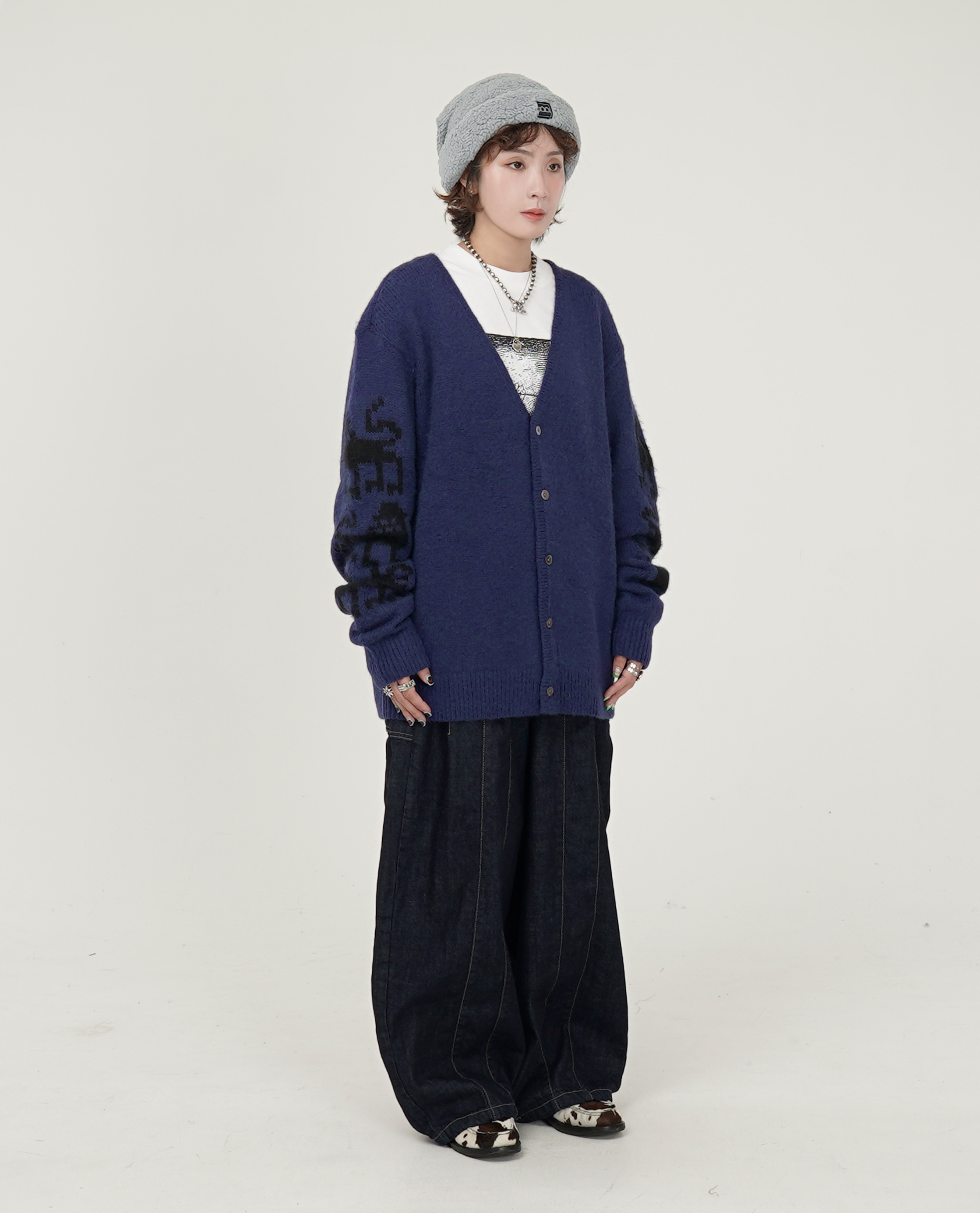 The Trilogy Tapes TTT LIONS CARDIGAN - 25FW