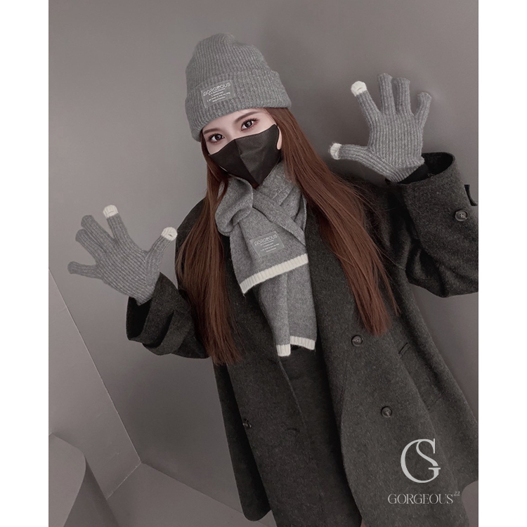 G8456「綿羊絨系列三件組」