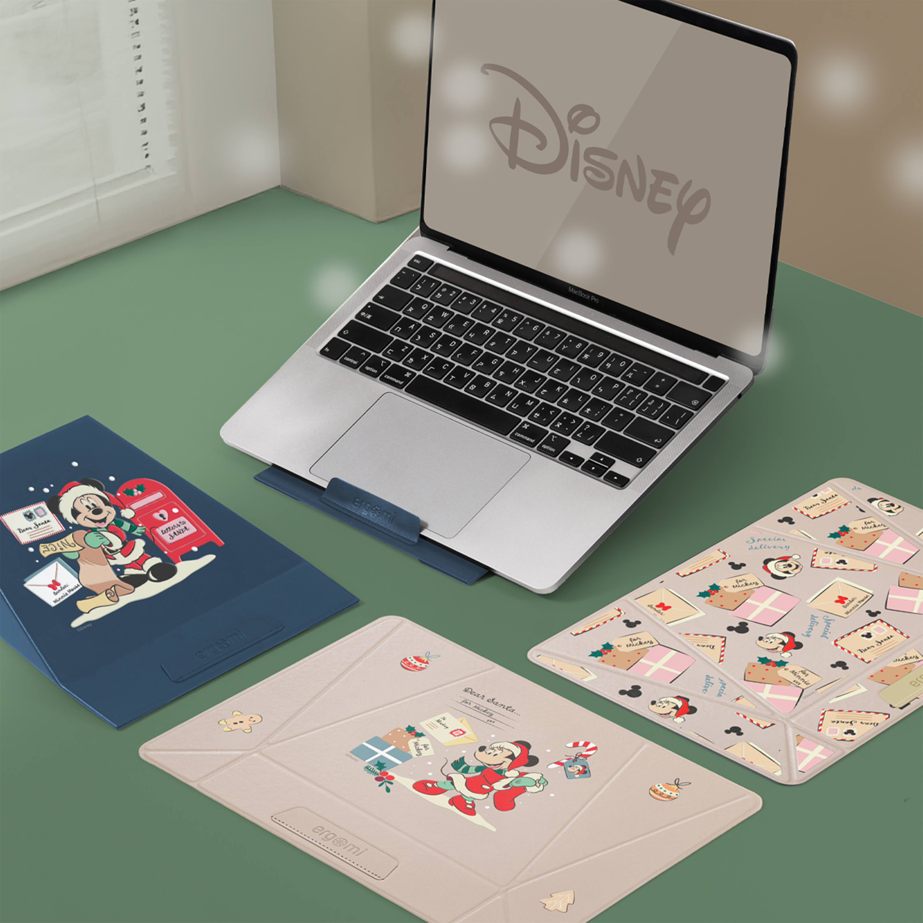 暖心回饋價-米奇好朋友-聖誕款 Meta Stand 筆電平板支架 ergomi【正版授權】