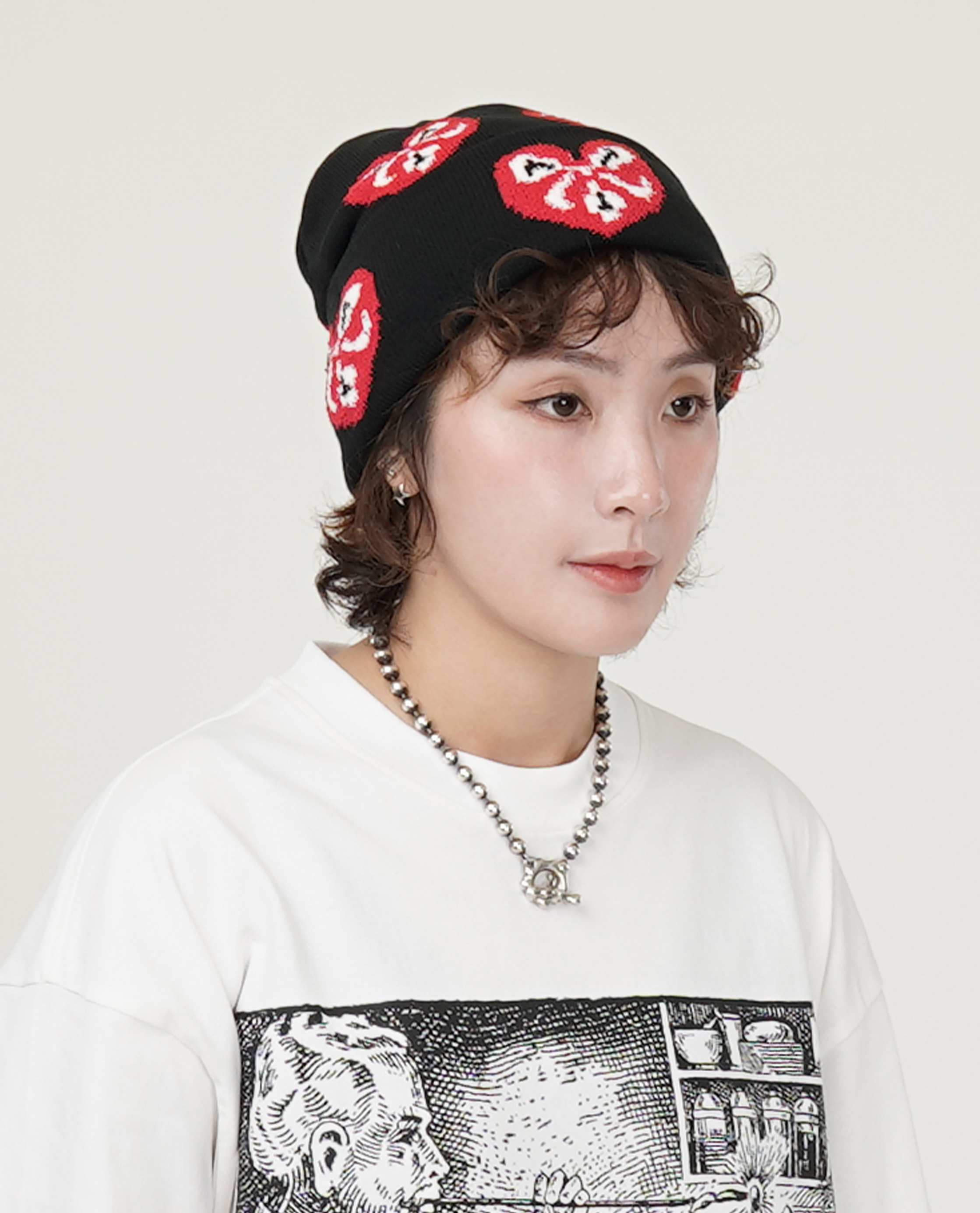 The Trilogy Tapes TTT HEART BEANIE - 25FW