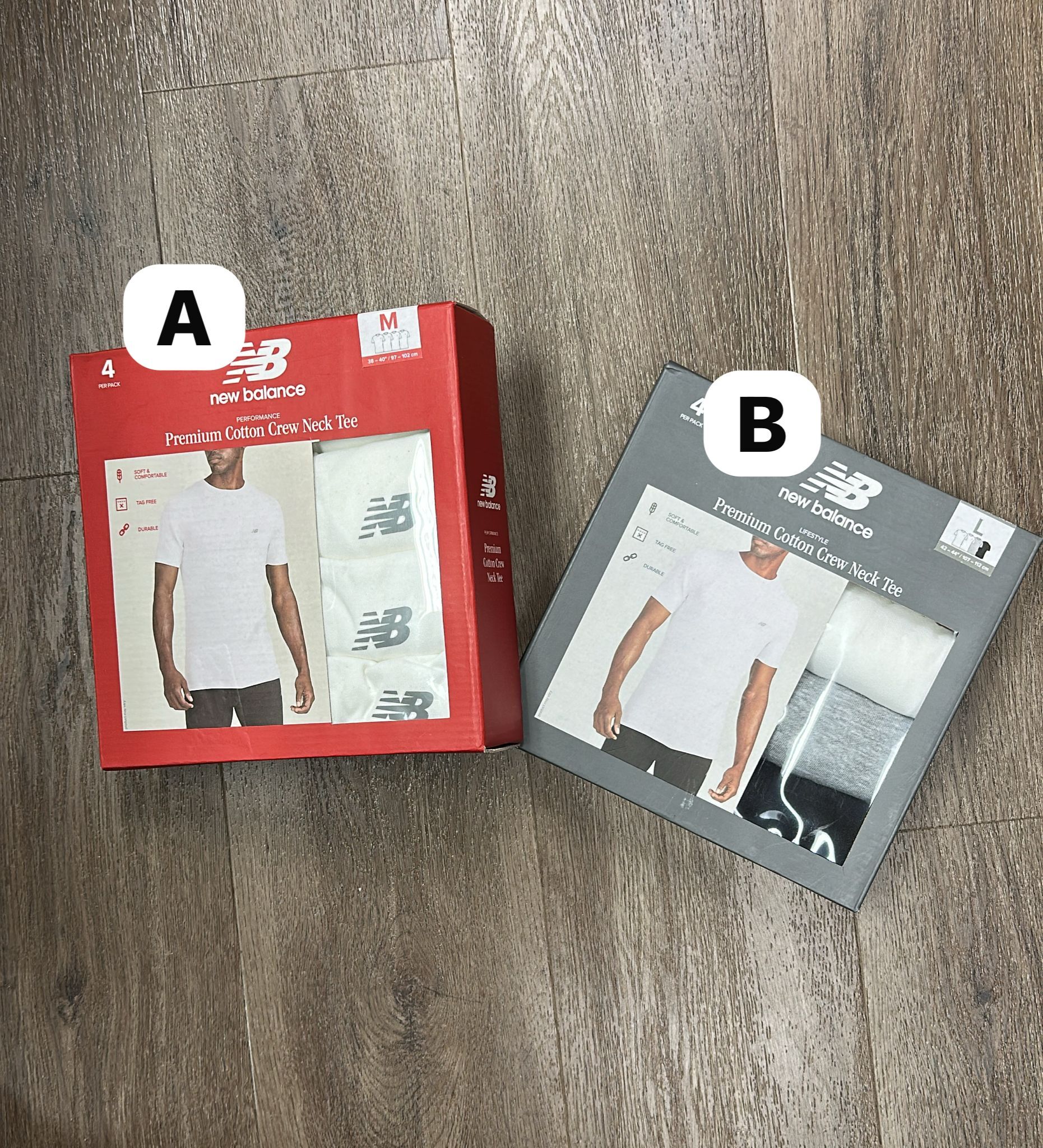 【直播】New Balance LL120551 男裝圓領短袖上衣(4件裝)