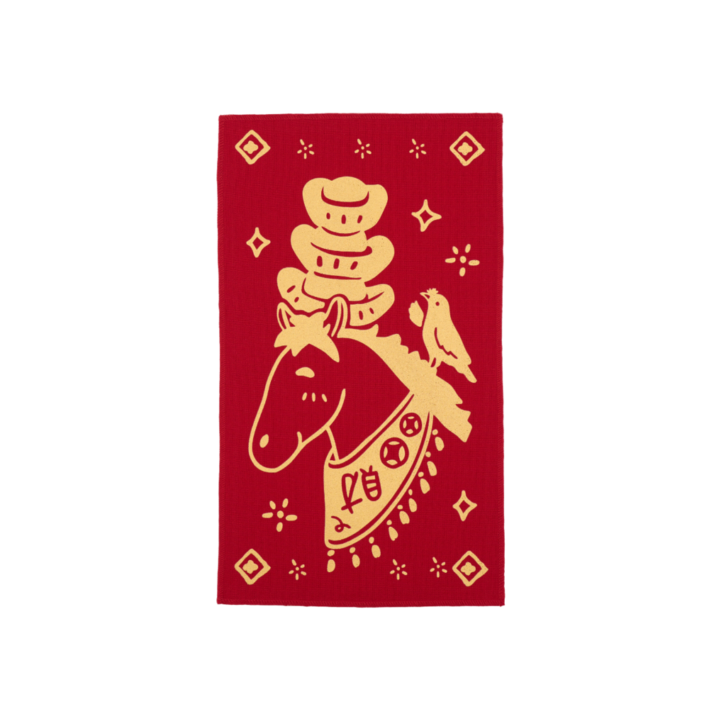 印花樂布春聯(長型)/馬年/金銀財寶