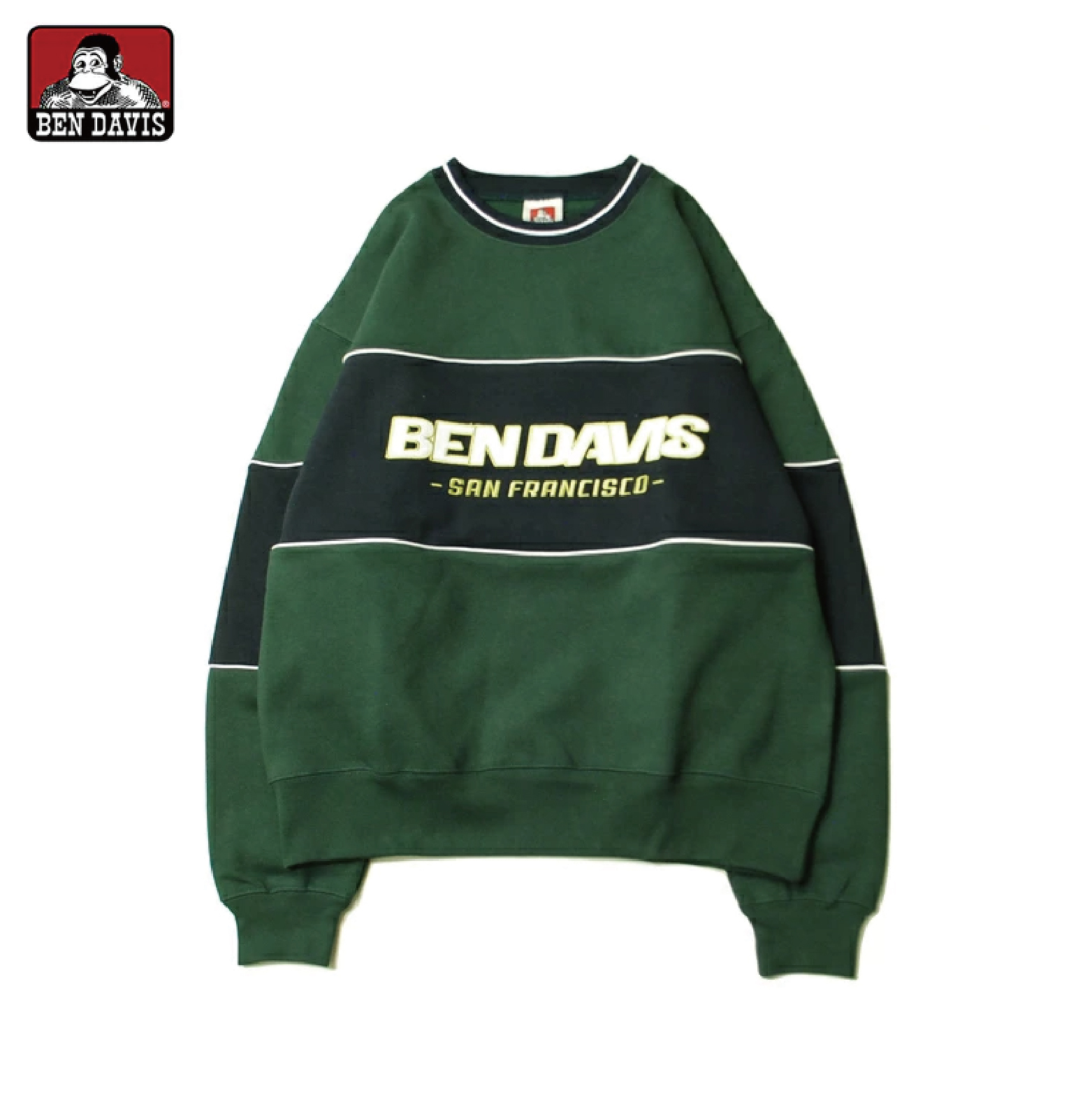 【 BEN DAVIS | 球員拼色刷毛大學TEE - 2色 】
