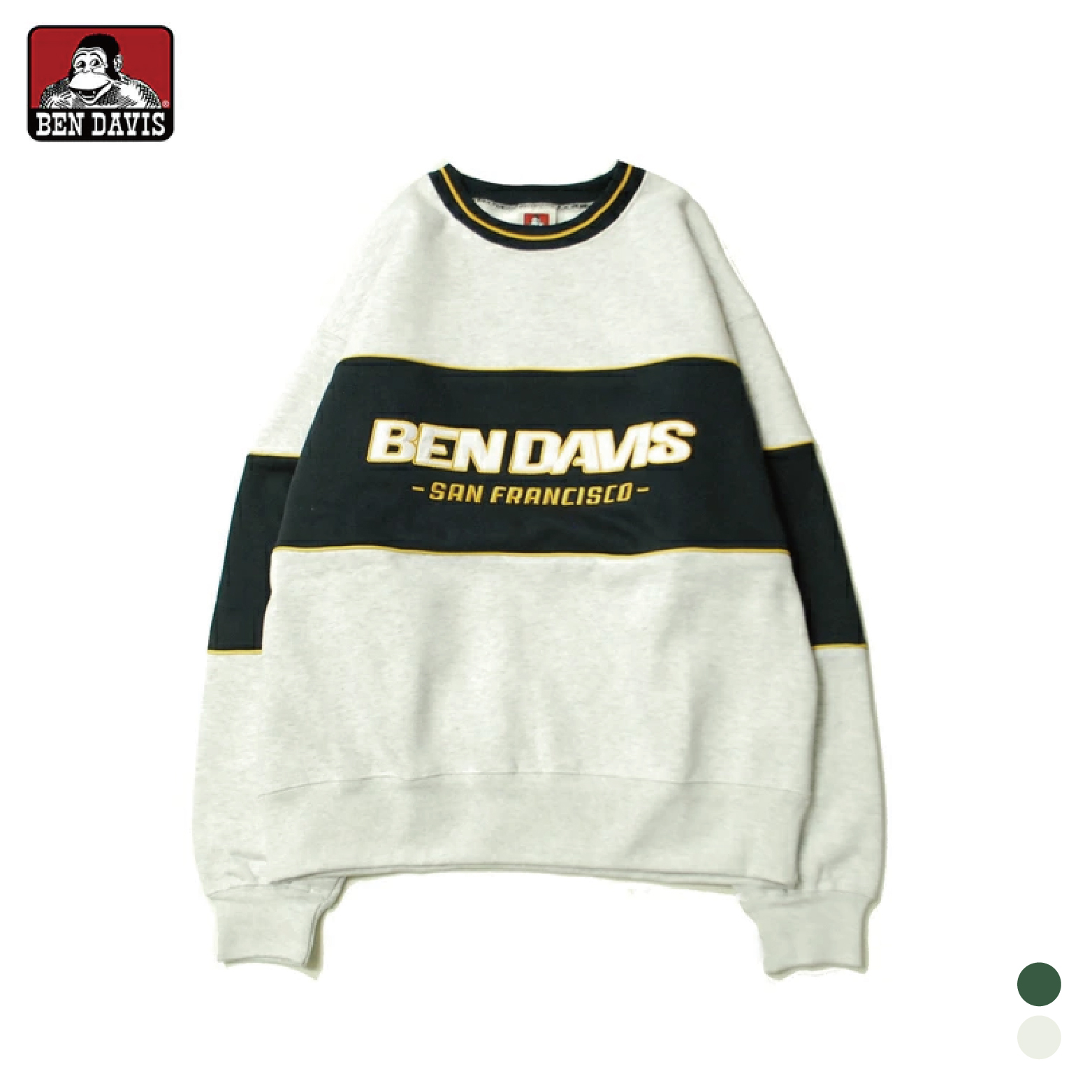 【 BEN DAVIS | 球員拼色刷毛大學TEE - 2色 】