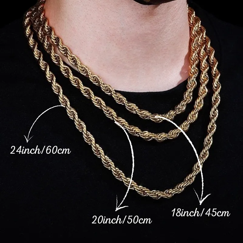 代購-Gold Coast 8mm寬316L醫療鋼麻花鍊