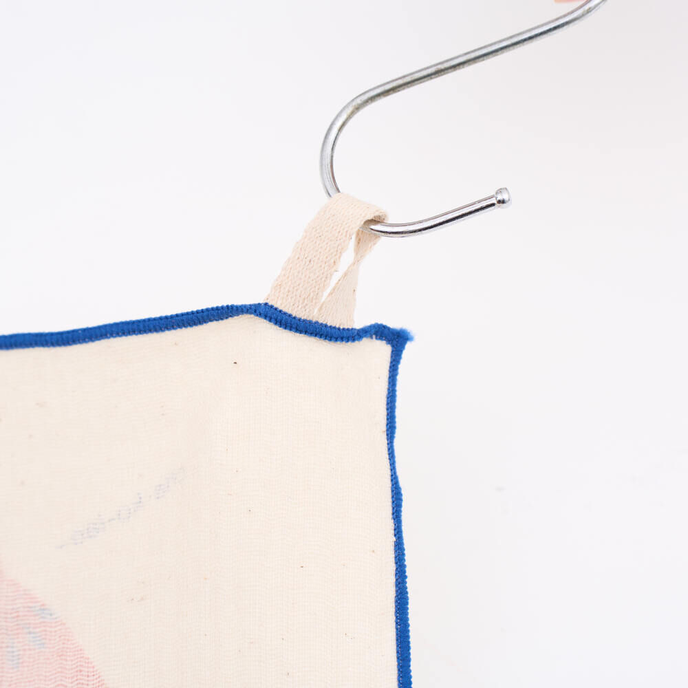 印花樂吸水茶巾家事布/台灣鳥吱聲/紅藍