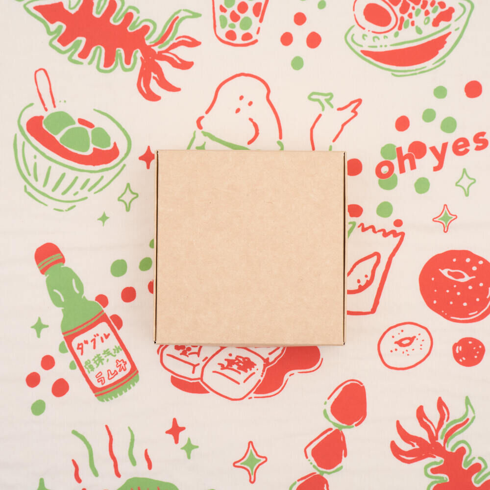 印花樂吸水茶巾家事布/夜市/白