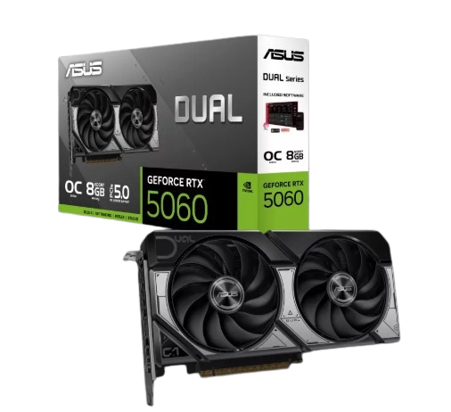 華碩 ASUS Dual GeForce RTX 5060 8GB GDDR7 OC 版 顯示卡(黑)