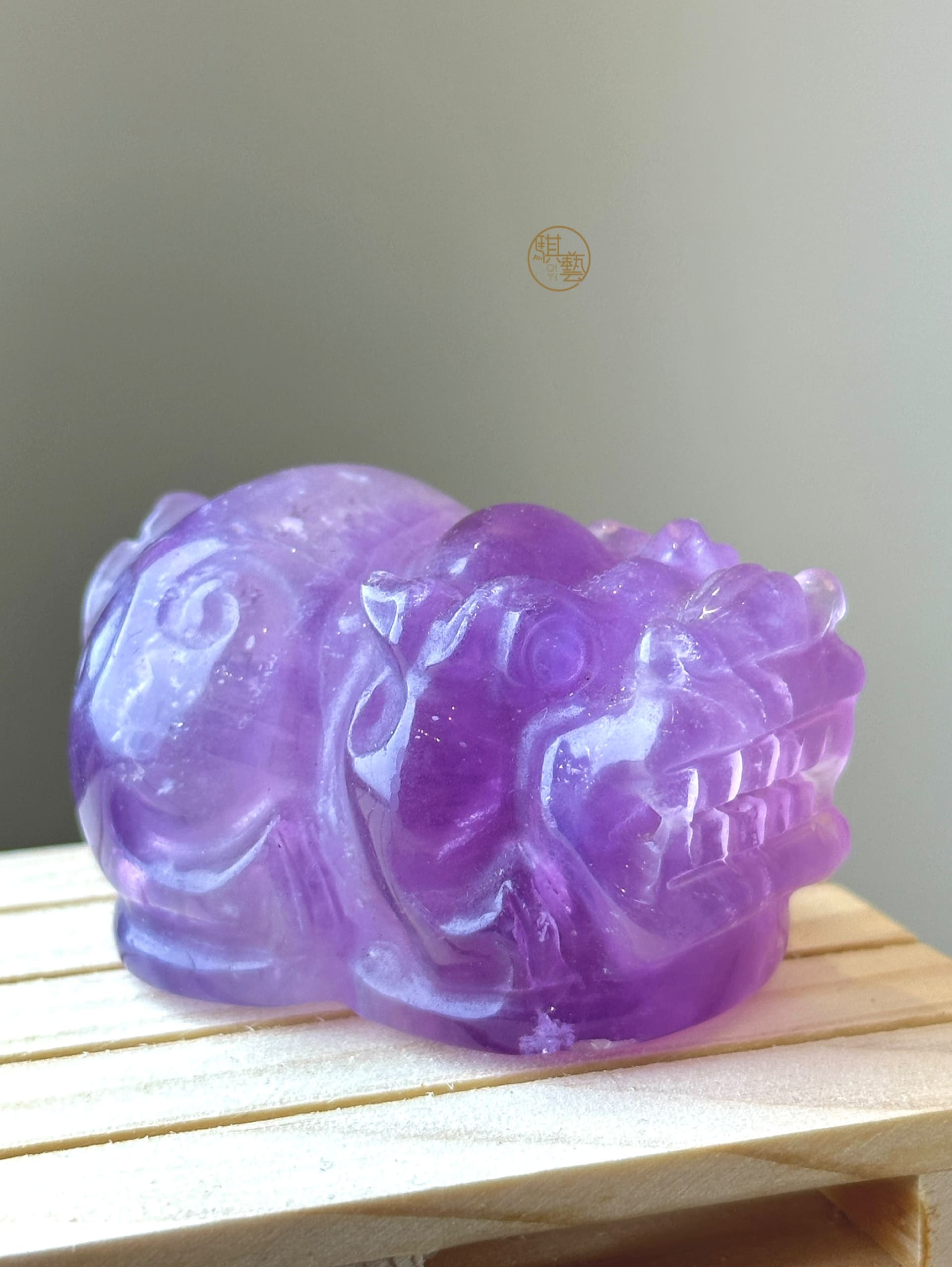 紫螢石貔貅(兩隻一組)｜招財聚寶 × 清晰智慧 × 鎮宅守護