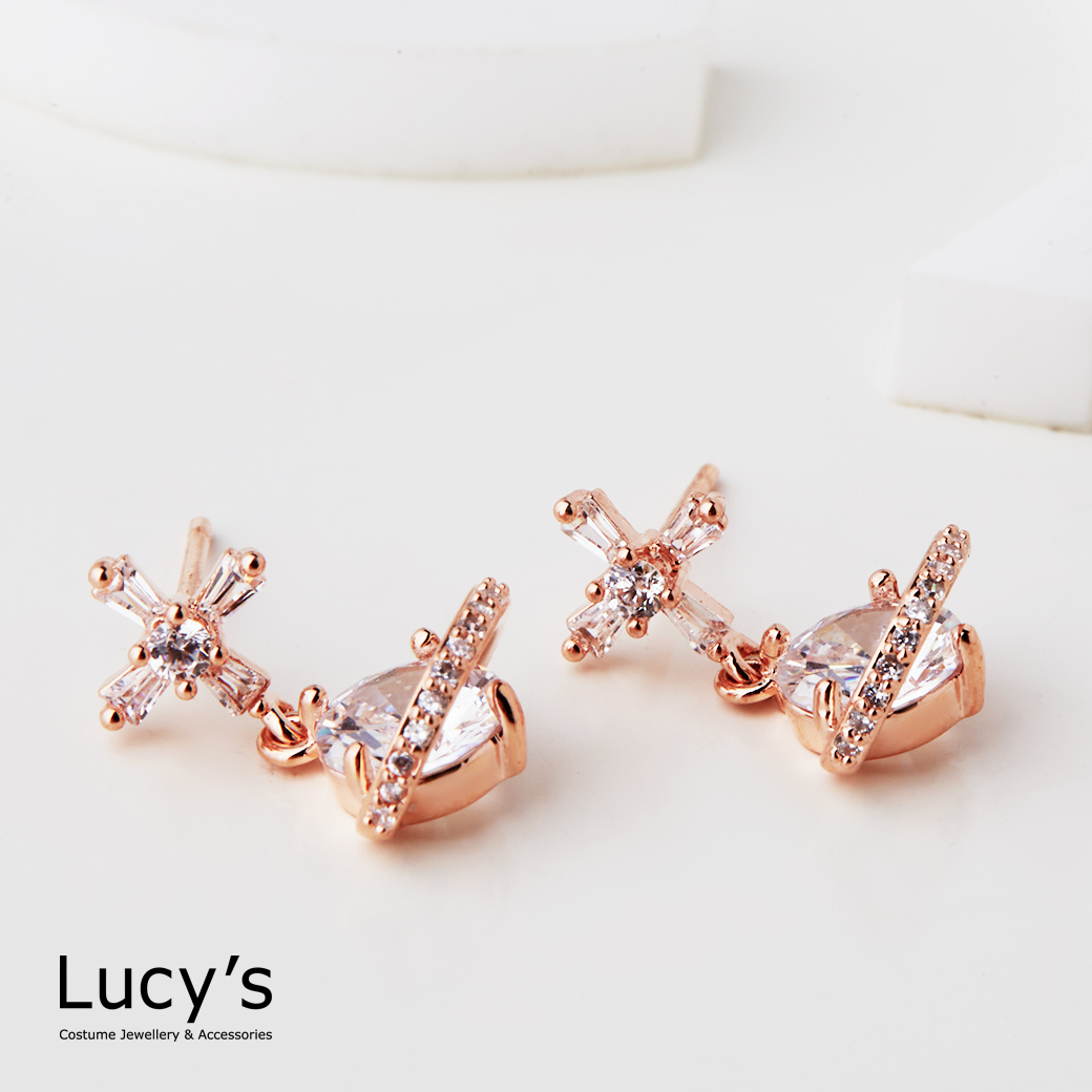 十字星球 耳環 (二色) (125020/125021)