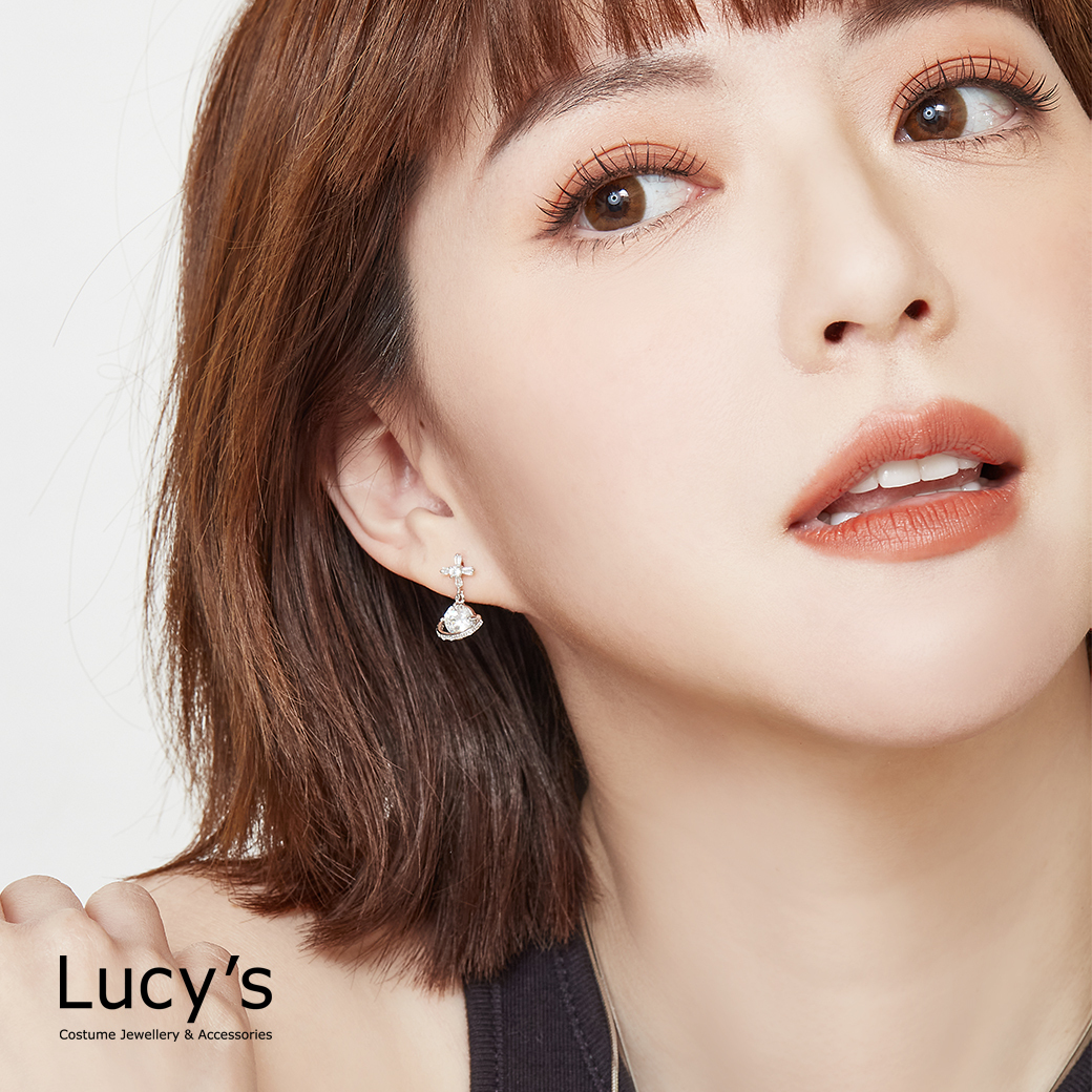 十字星球 耳環 (二色) (125020/125021)