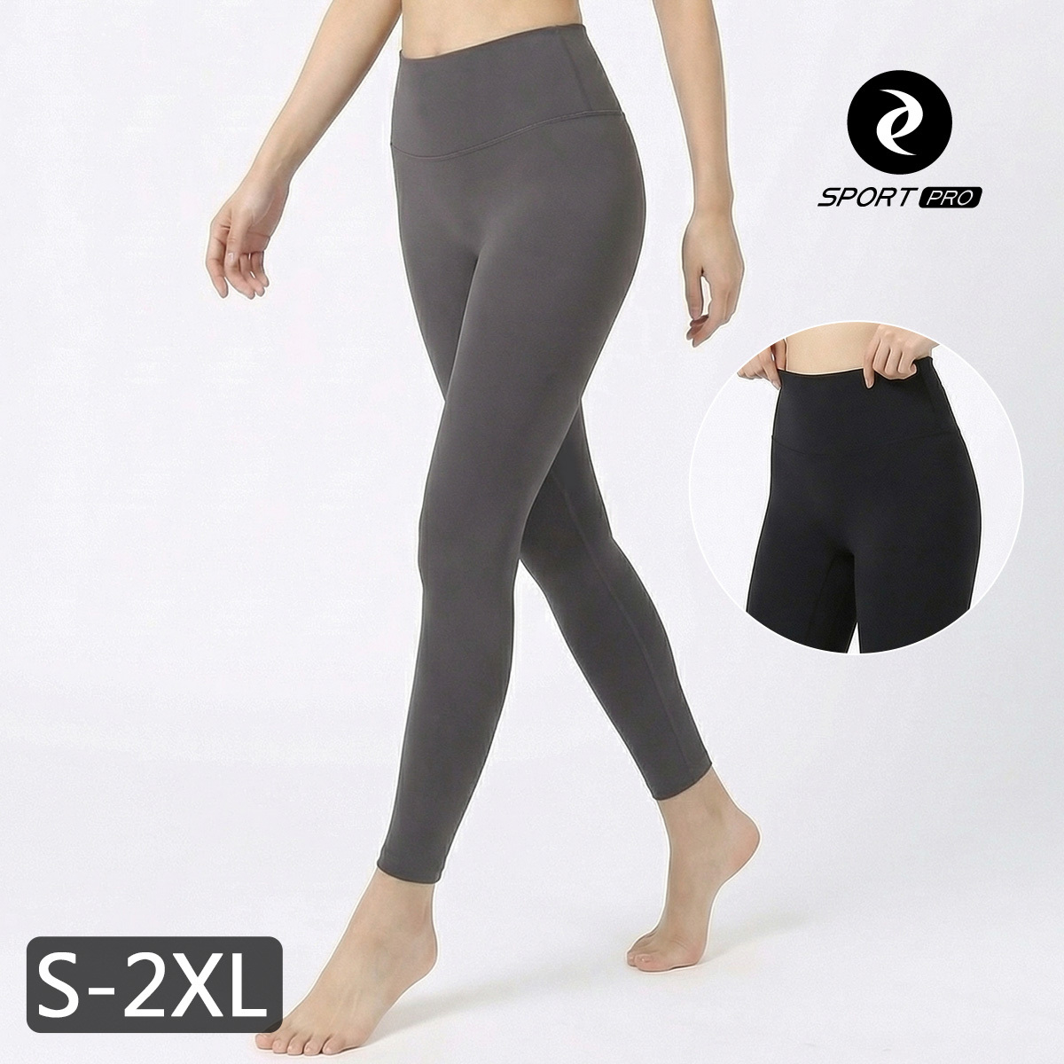 秋冬薄絨高腰瑜珈運動緊身機能褲