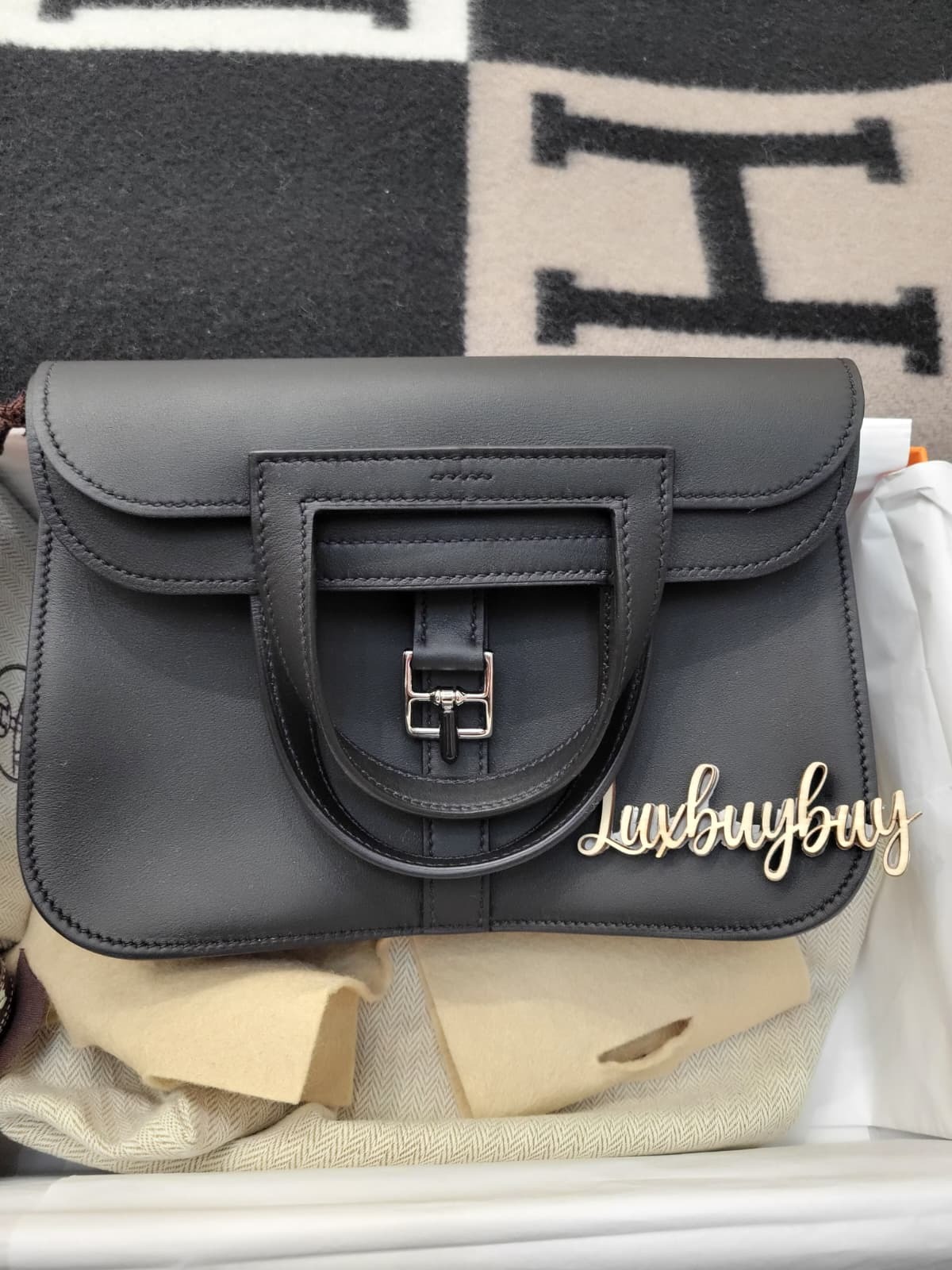 HERMES MINI HALZAN NOIR CK