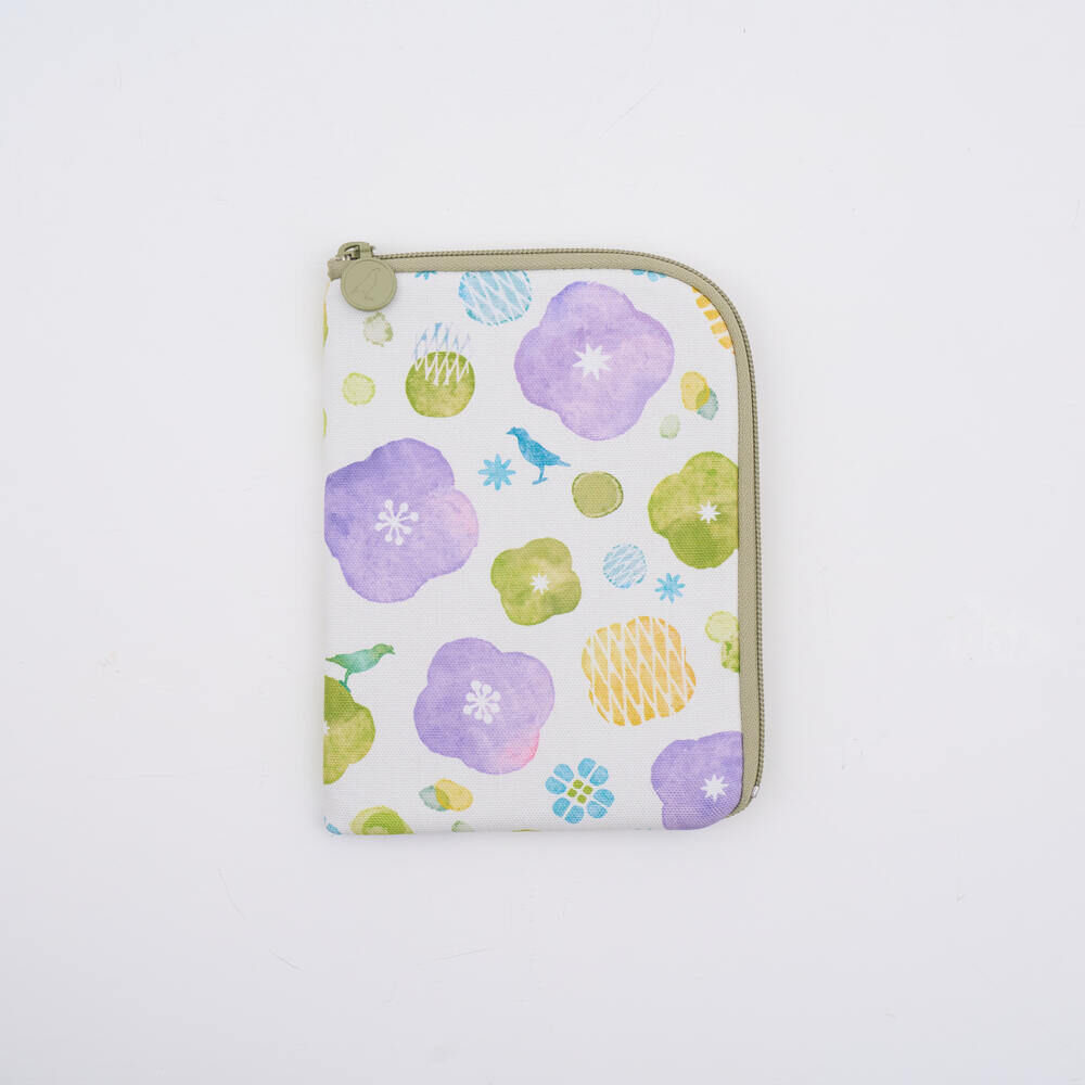 印花樂6吋電子書收納包/玻璃海棠17號/丁香紫