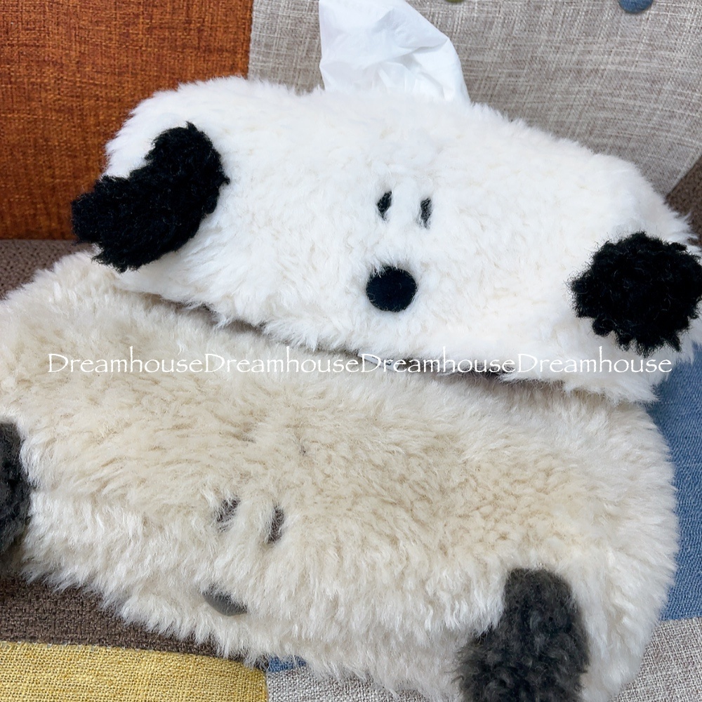 Tente PEANUTS snoopy 史努比 絨毛面紙套 面紙盒 面紙套 衛生紙盒 衛生紙套