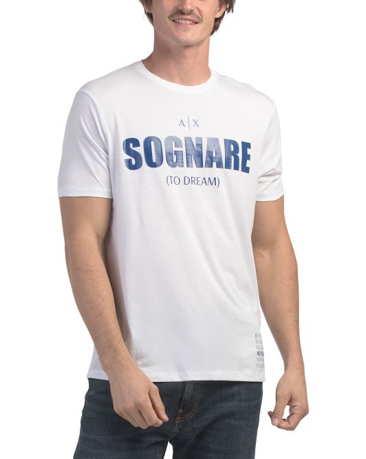 【現貨】ARMANI EXCHANGE LL120566 Graphic 男裝短袖上衣