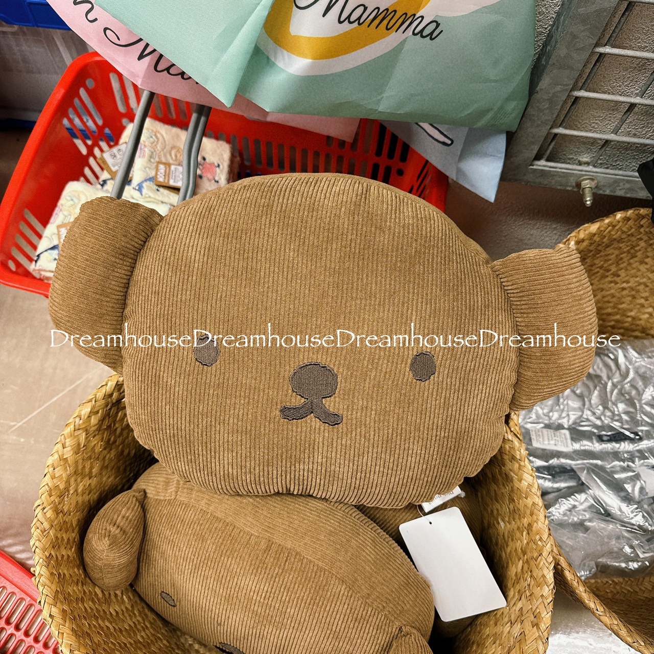 miffy 米菲兔 波里斯熊 大臉造型 燈芯絨抱枕 靠枕 絨毛 枕頭