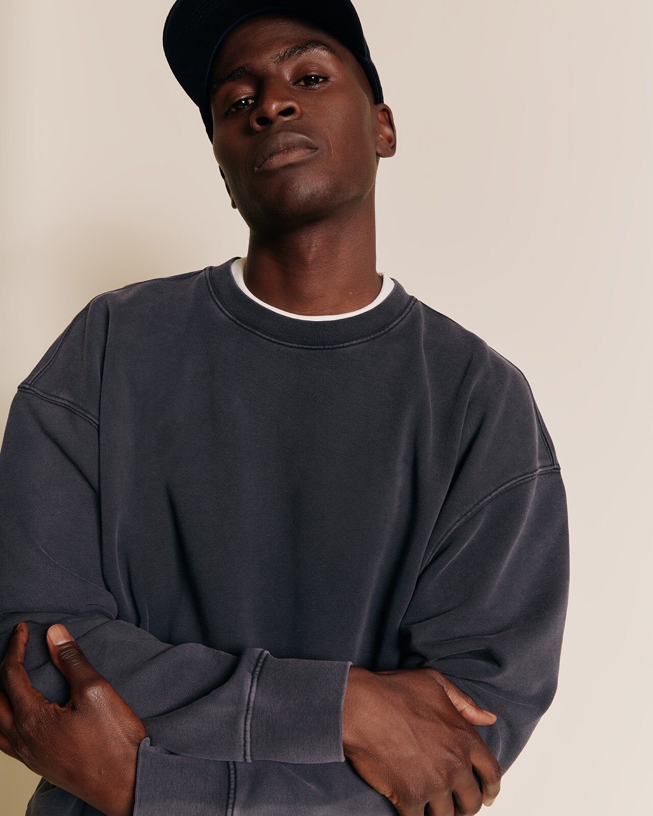 The Solal organic cotton sweatshirt - garment dye stone washed | émoi émoi