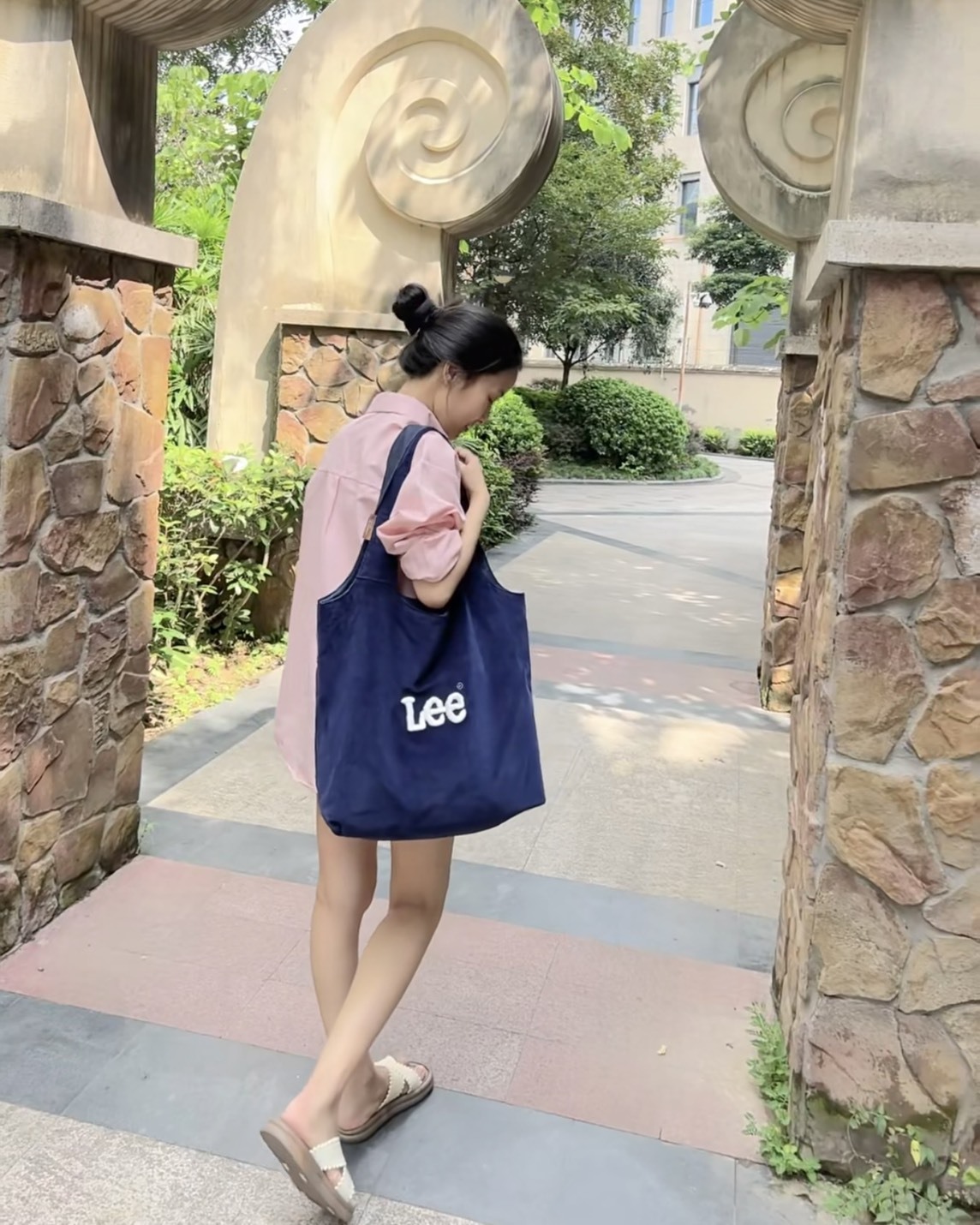 【預購】LEE 復古絨面托特包 2色 LE240121M