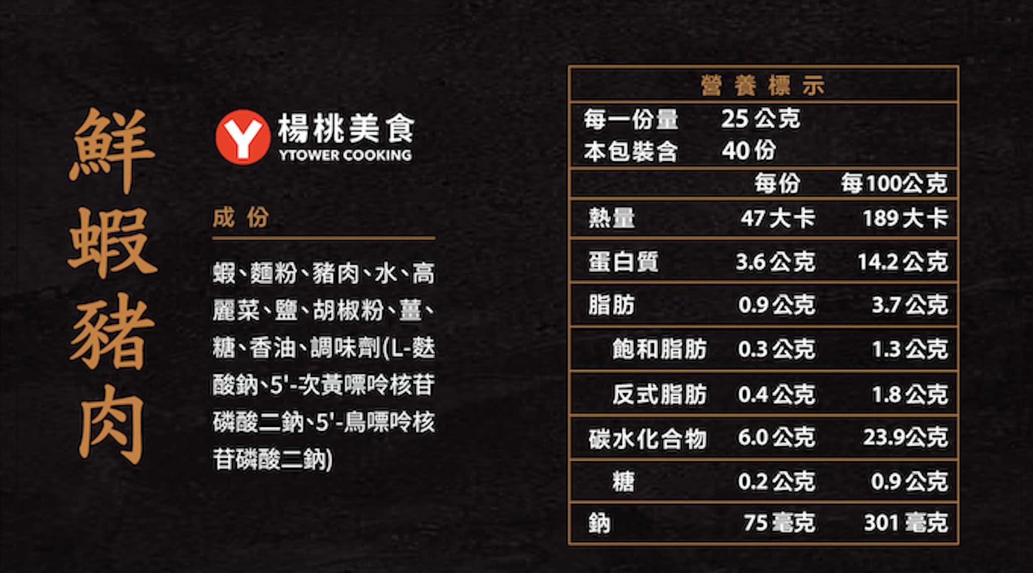 高麗菜成分營養標示