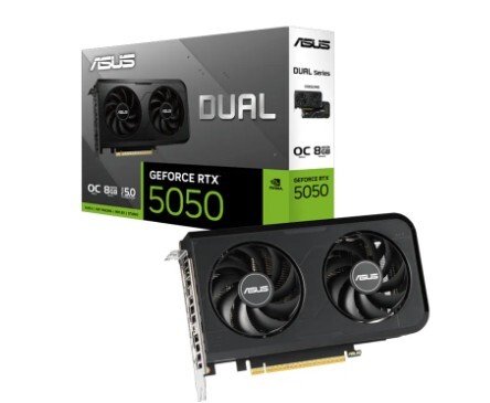 華碩 ASUS Dual GeForce RTX™ 5050 8GB GDDR6 OC版顯示卡(黑)
