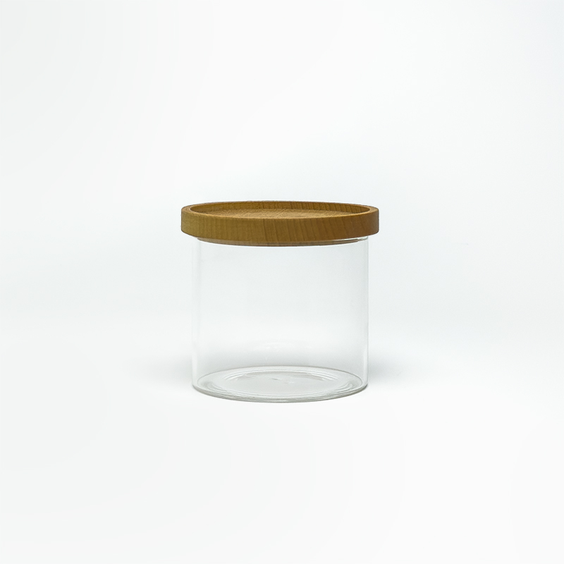 玻璃木蓋罐