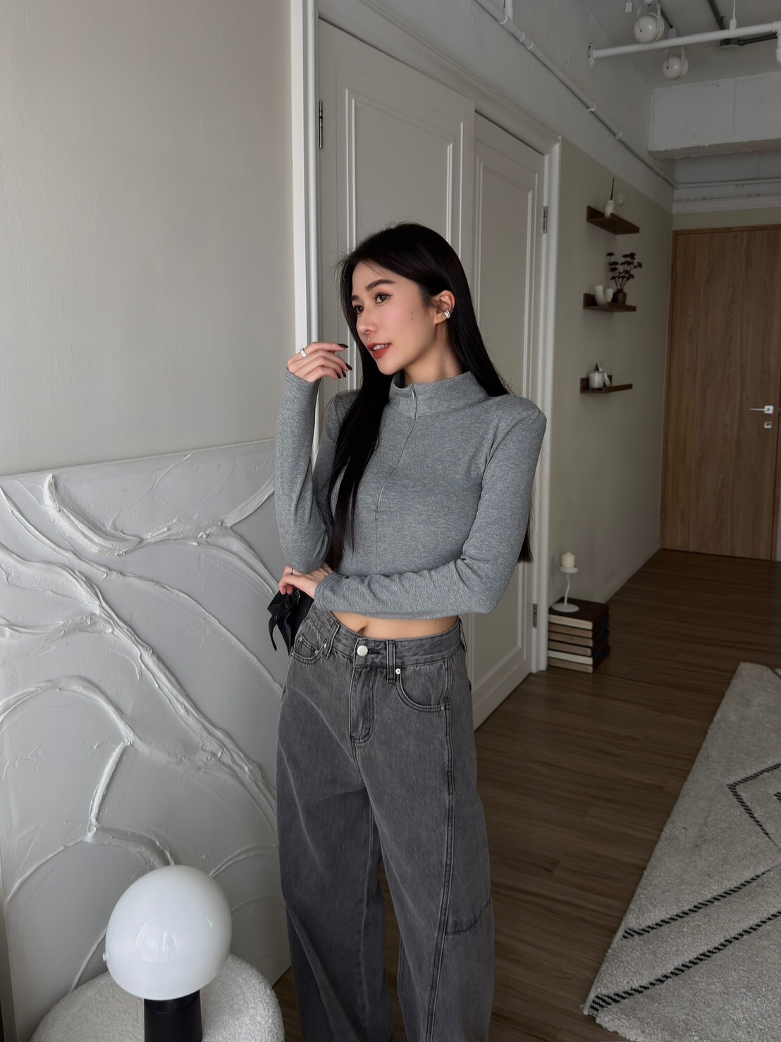 兩穿好身材半拉鍊上衣