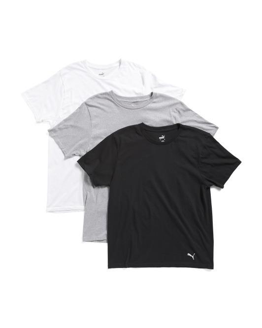 【直播】PUMA LL120575 男裝圓領短袖上衣(3件裝)