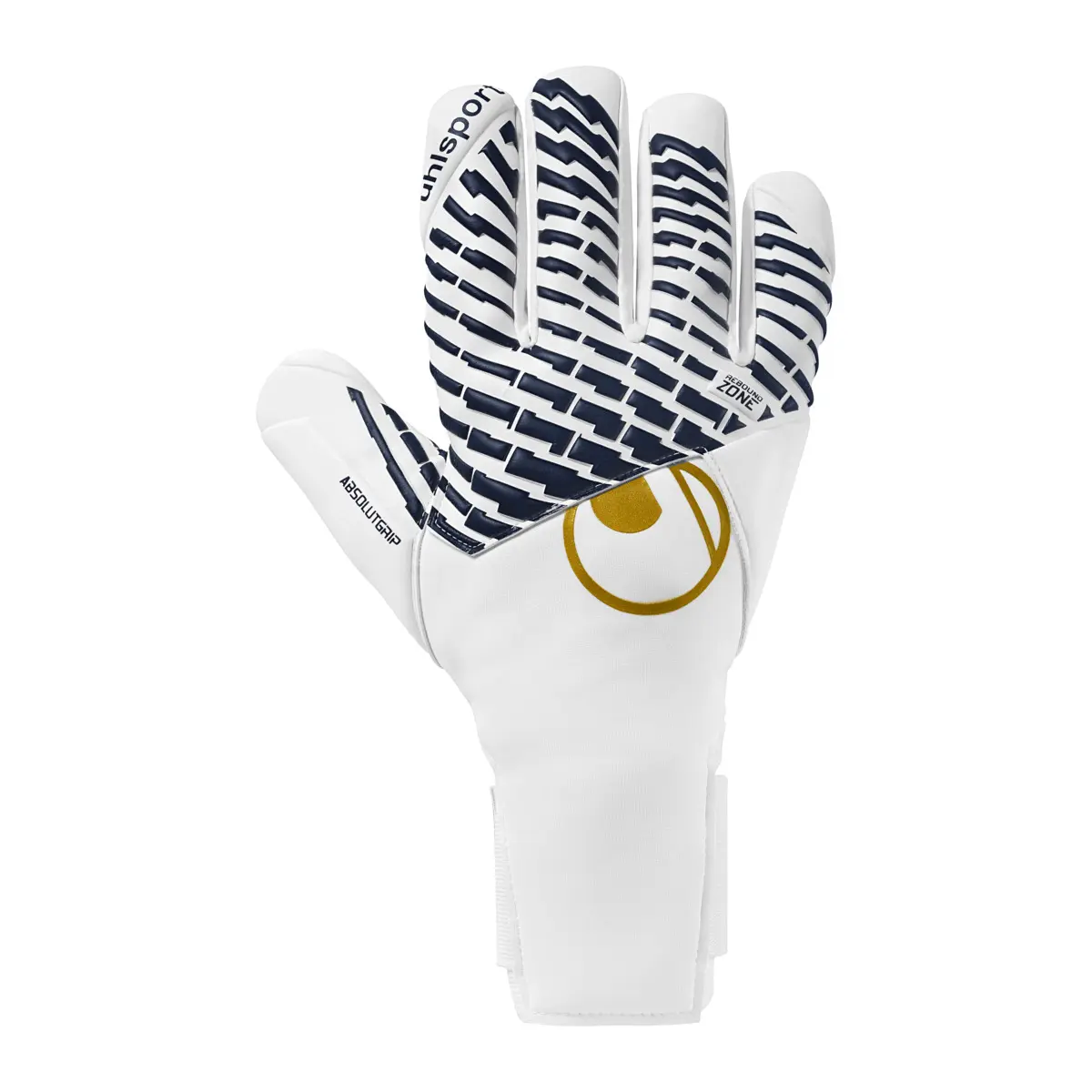 UHLSPORTS FM Premium Edition Absolutgrip HN #380 weiß/marine/gold  龍門手套