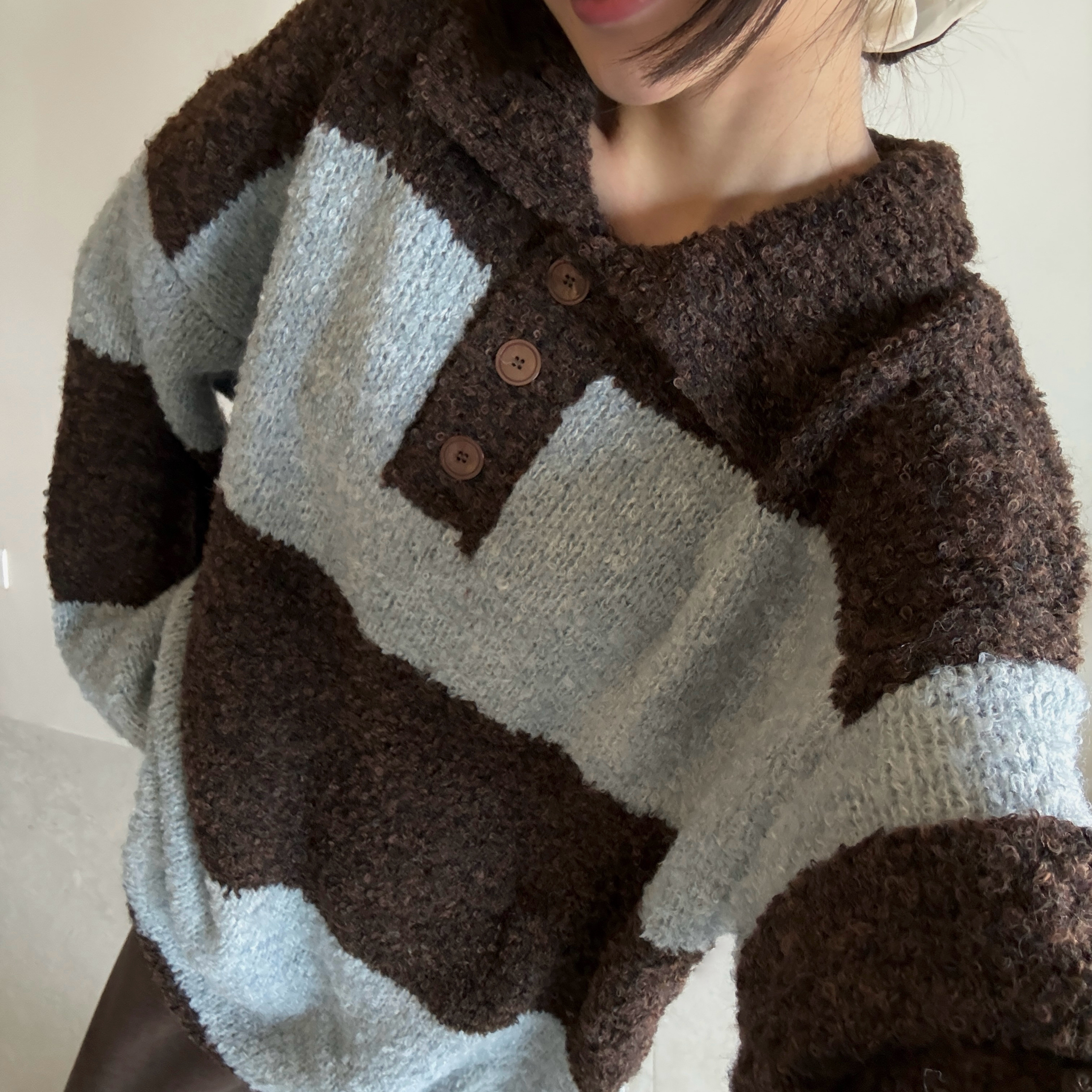 軟糯糯寬條紋針織衣