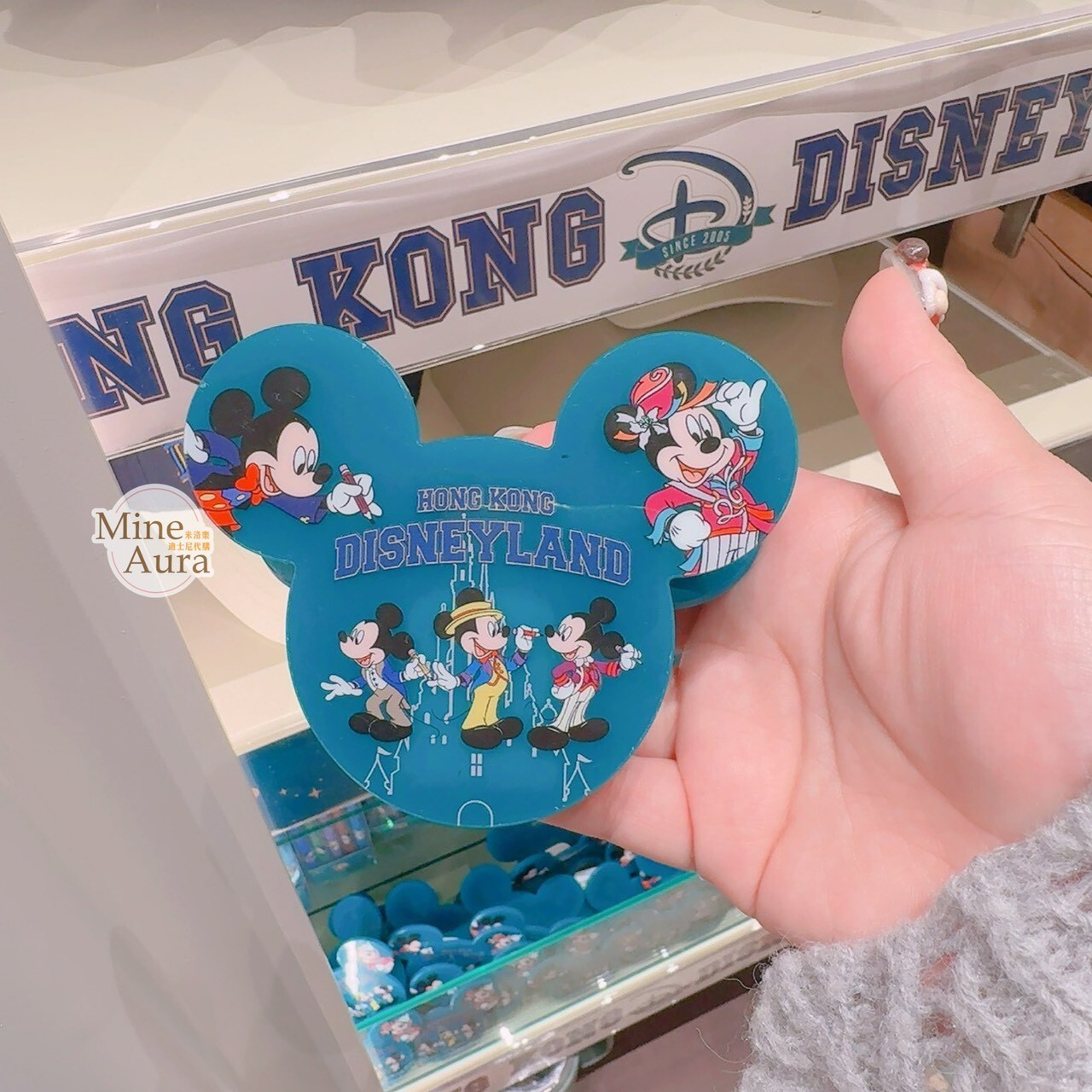 Since 2005 主題 米奇 Mickey 米奇頭造型 磁鐵 文件夾 夾子 -香港迪士尼樂園