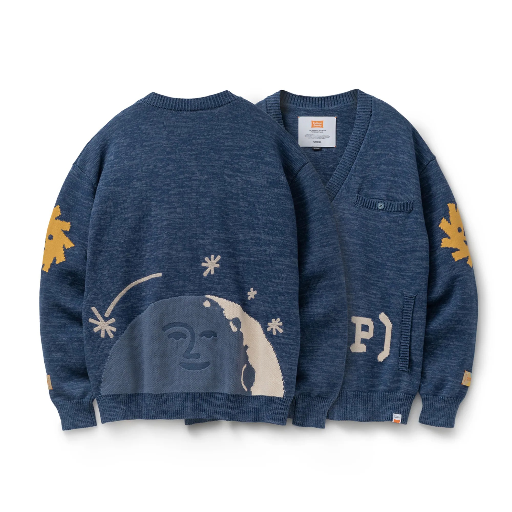 Filter017 Days and Nights 緹花開襟毛衣